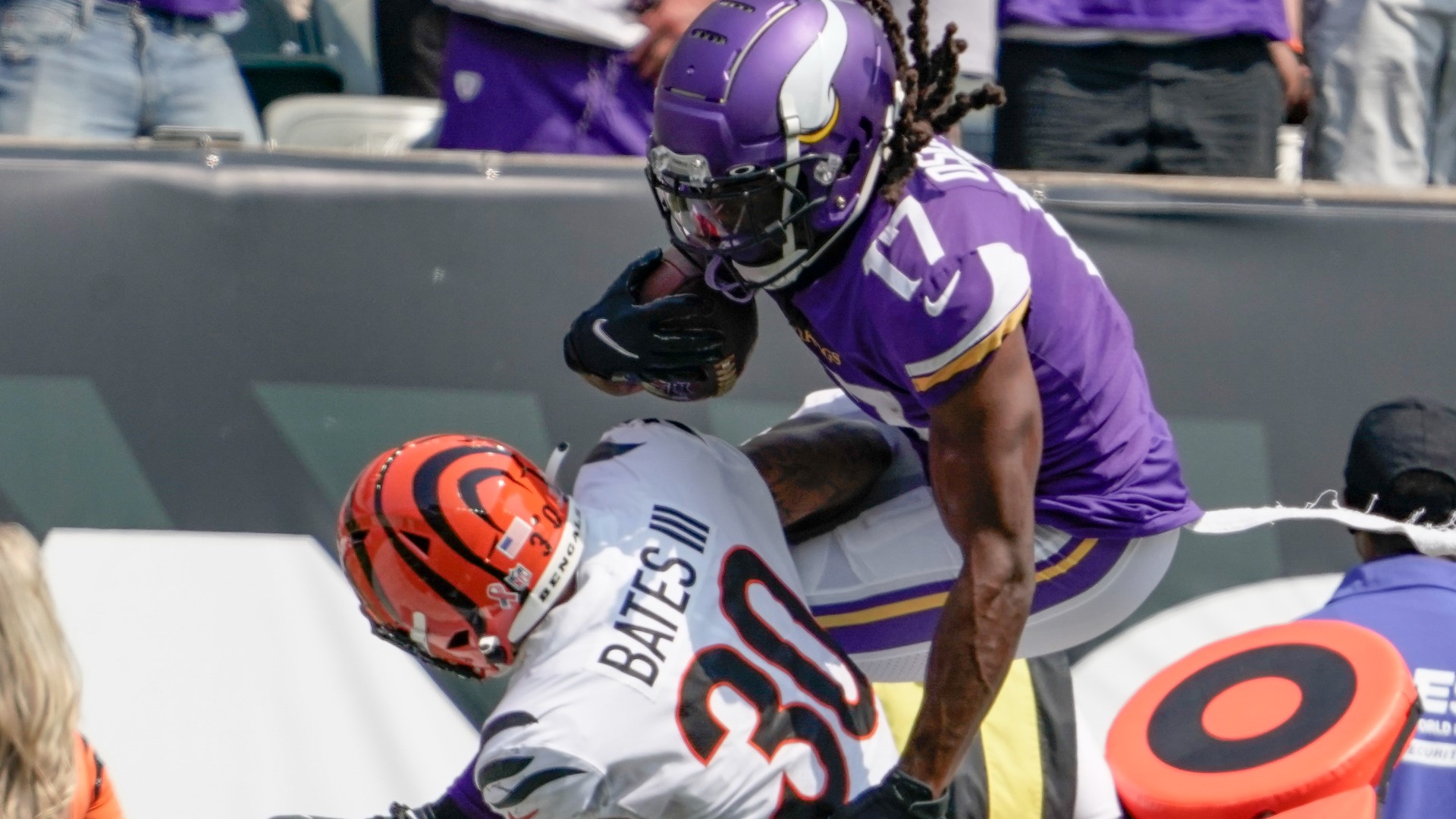 Dave Schwartz conducts a post-game analysis following the Vikings overtime loss against the Bengals in week 1.