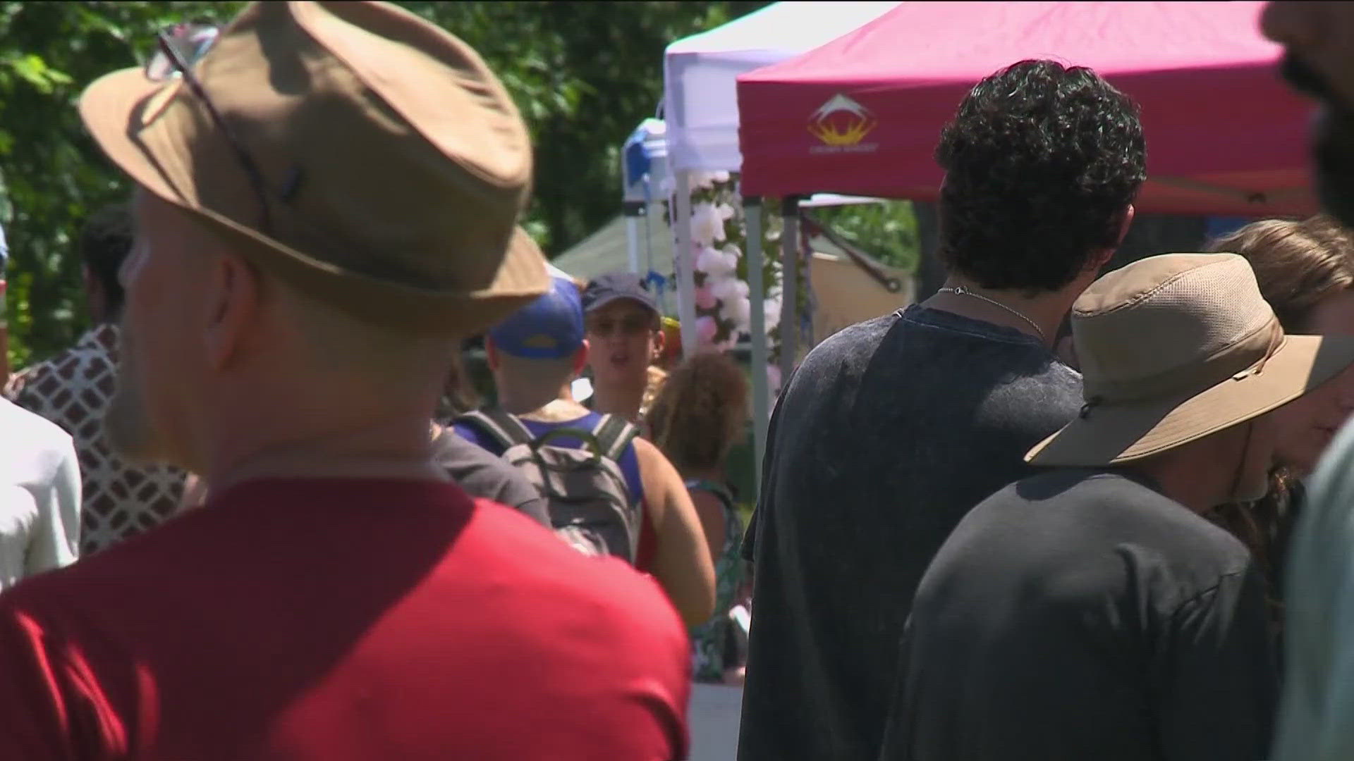 Between all the parks along the river, the parks board is expecting close to 50,000 people Friday night to see the fireworks.