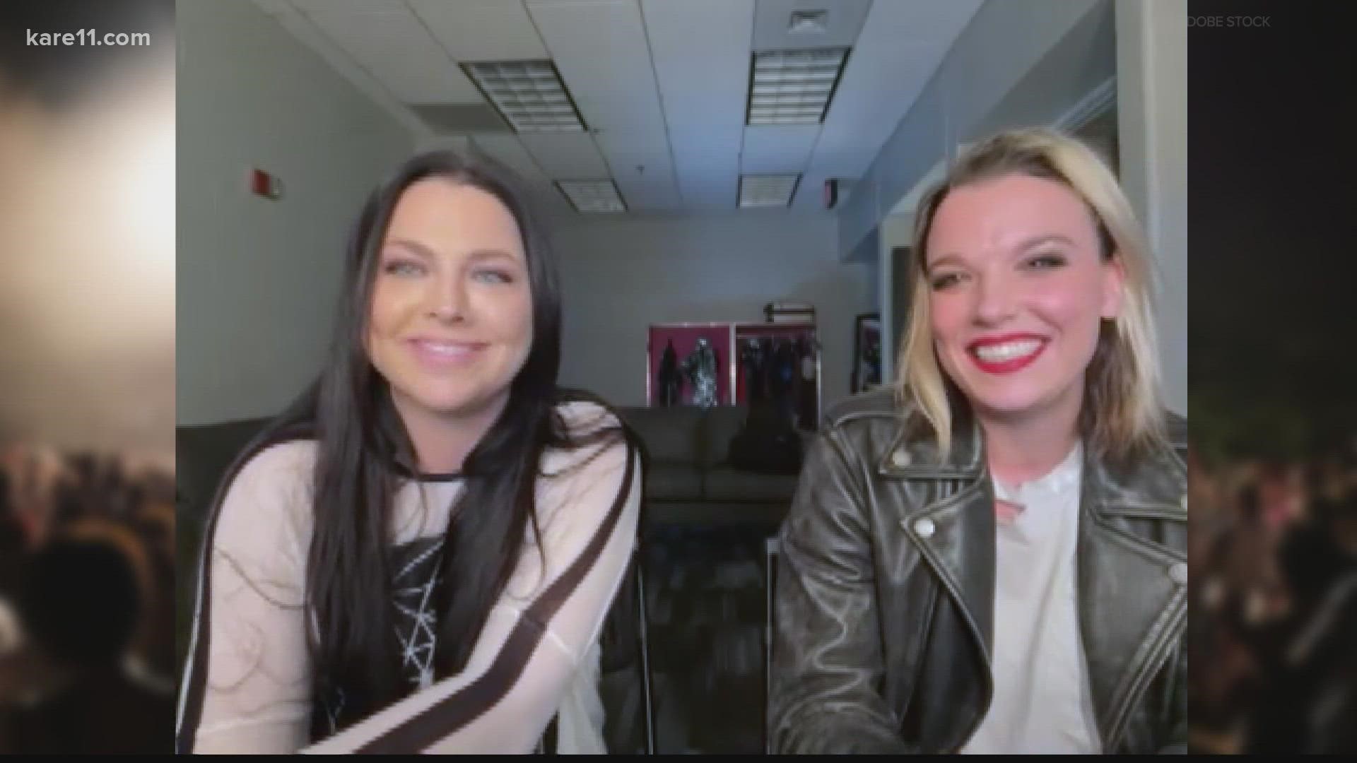 Amy Lee and Lzzy Hale leads their bands on Tuesday, Dec. 7 at the Armory in Minneapolis.