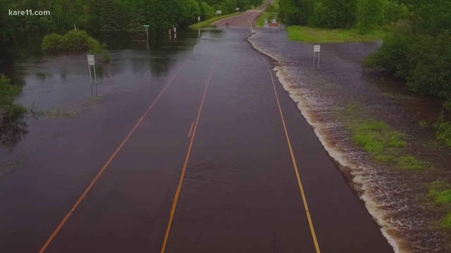 Heavy rains have caused an earthen dam to fail in a rural area of northwestern Wisconsin. https://kare11.tv/2HZfoXu