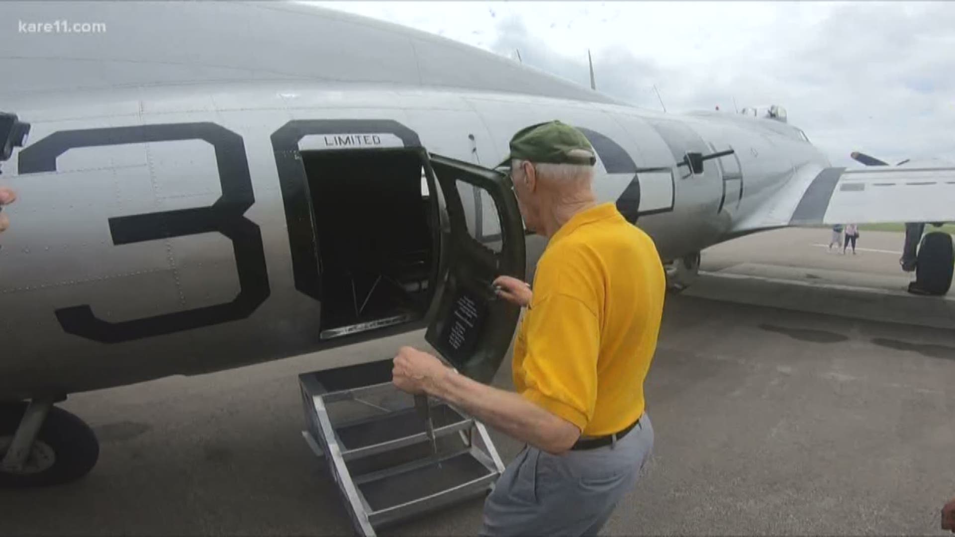 "After all these years, flying in a B-17. Unbelievable."