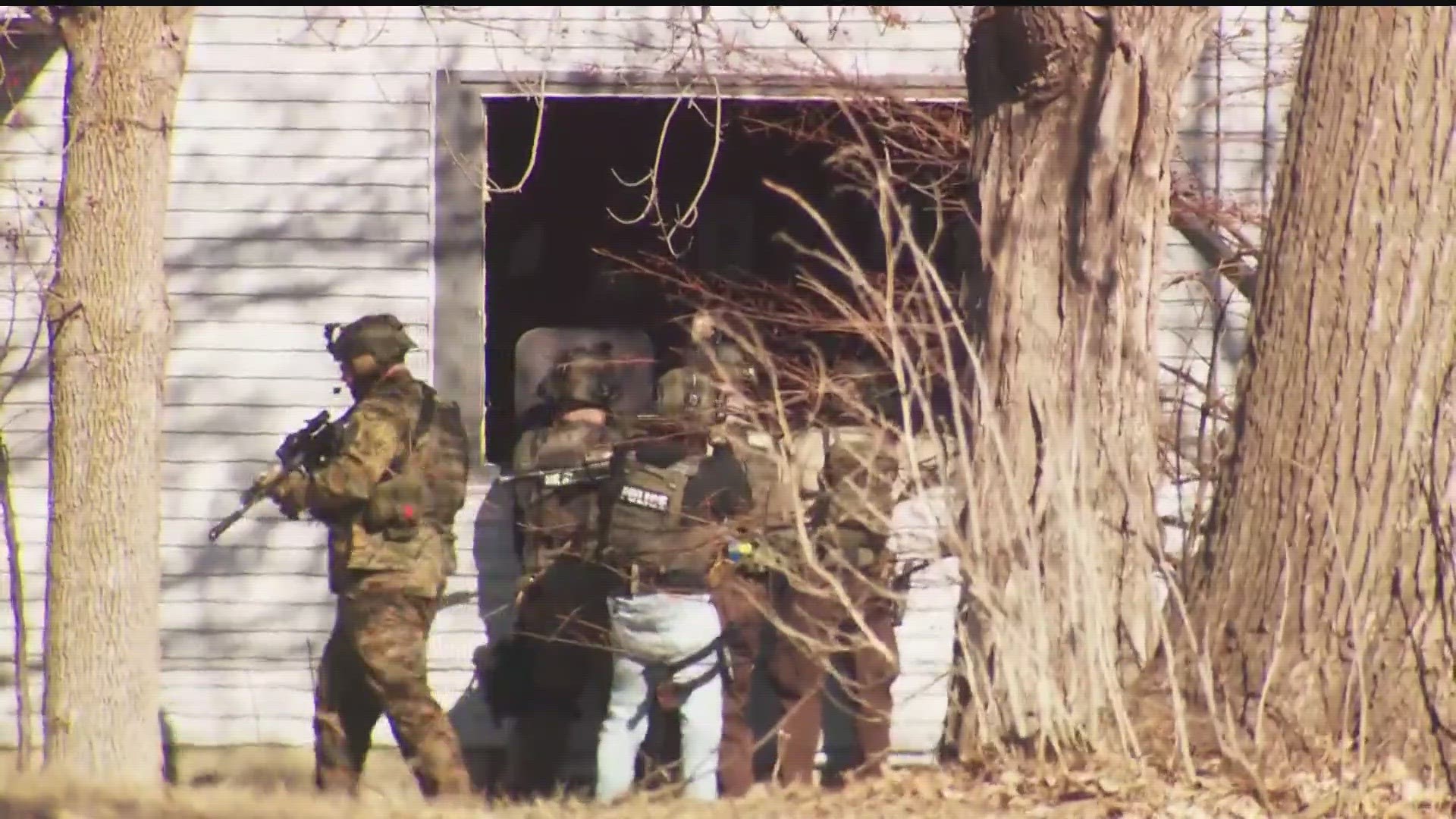 Police say a suspected shooter is dead Wednesday after an hours-long standoff in Cannon Falls.