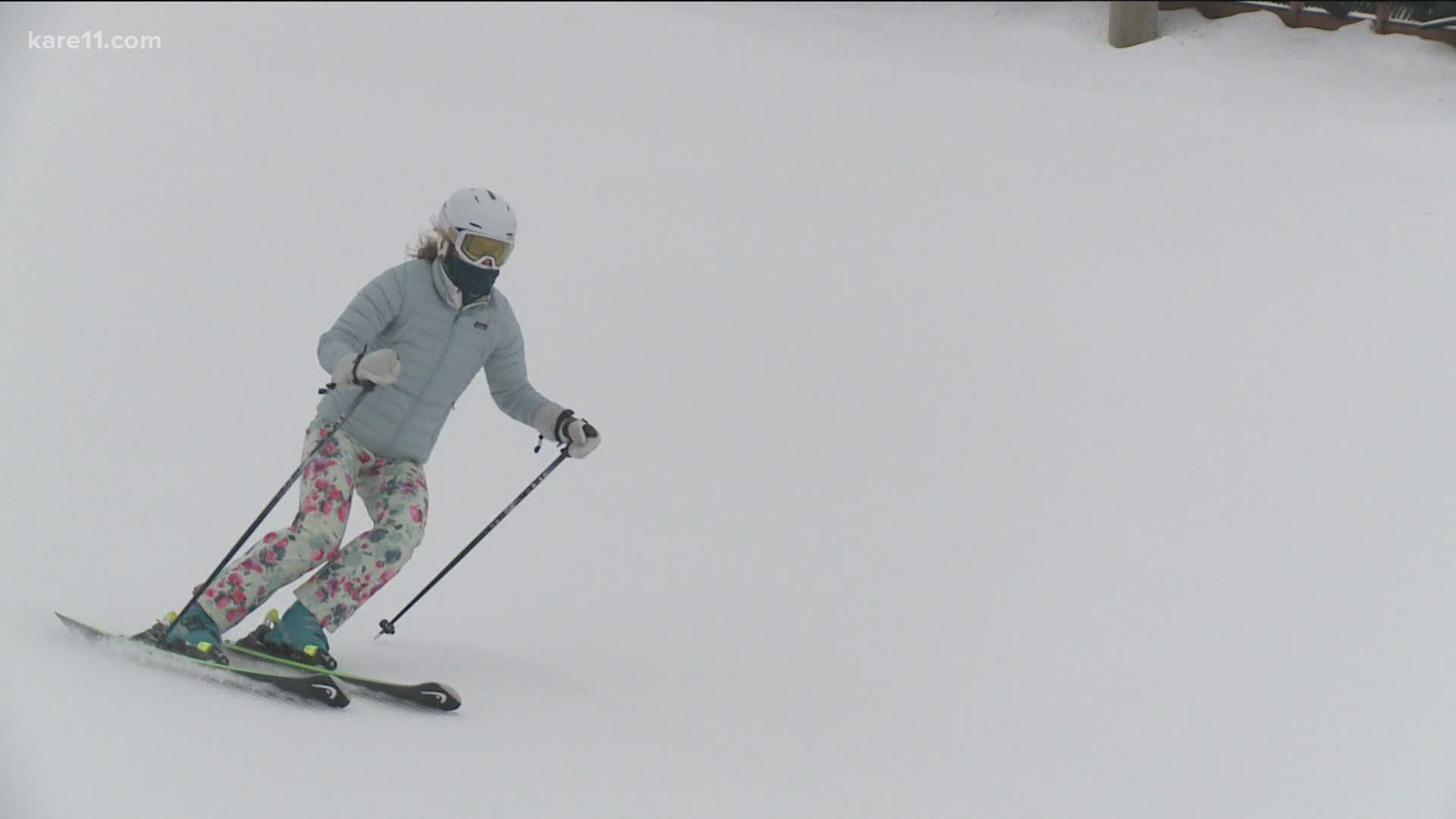 There are over 400 slopes or runs in Minnesota and Kelly Bent is trying to ski them all