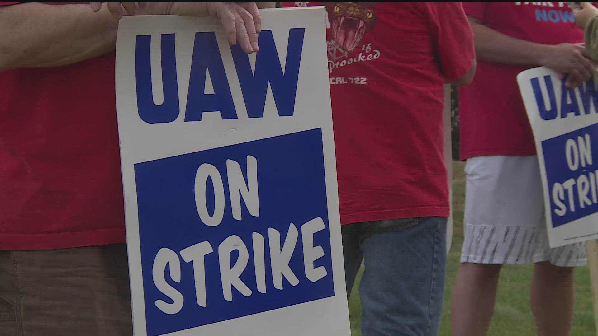 UAW President Shawn Fain called on workers to walk out of 38 General Motors and Stellantis plants across 20 states on Friday afternoon.