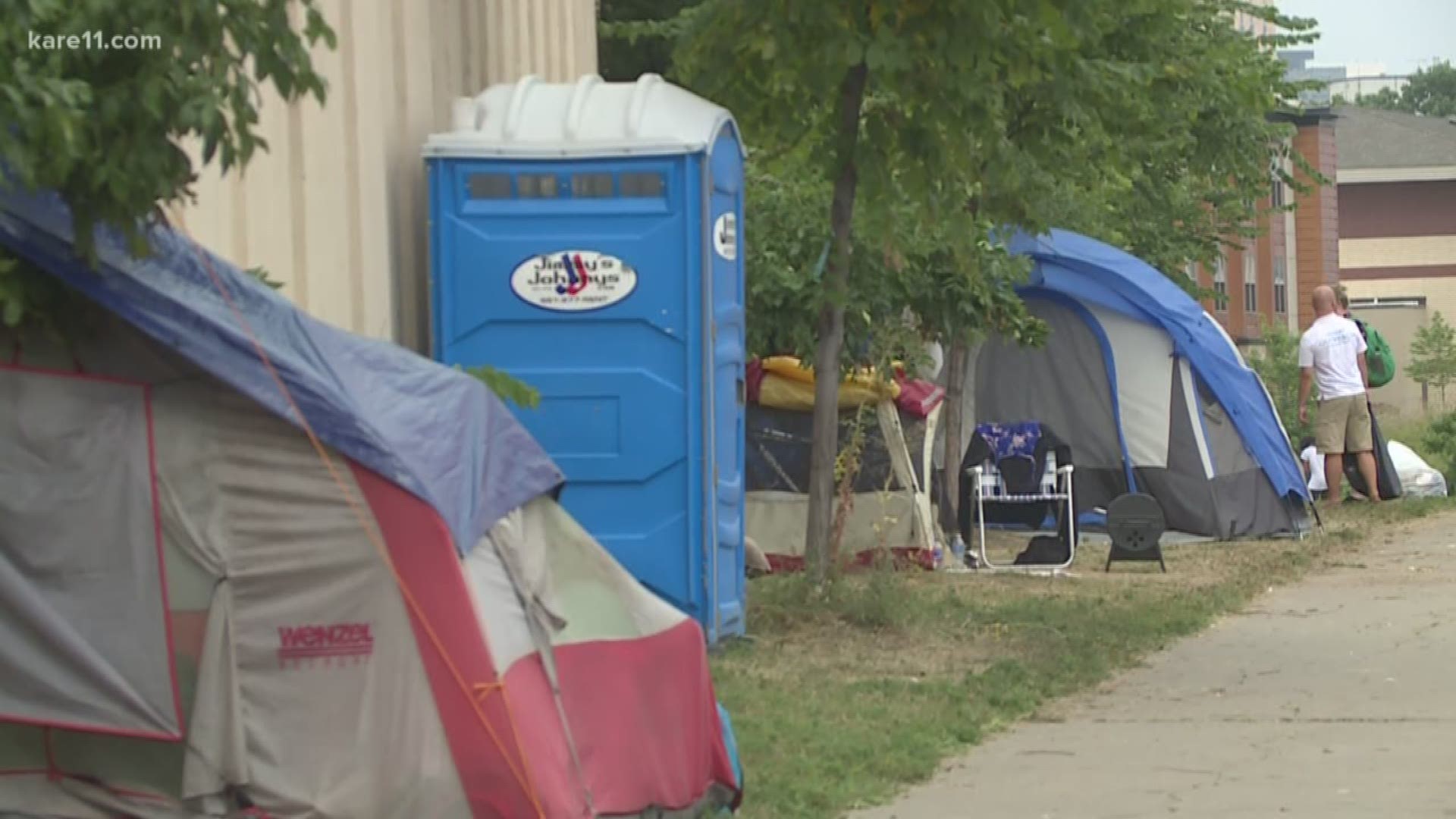 A large camp of homeless people has been growing this summer -- and community leaders are now concerned about their health and safety.