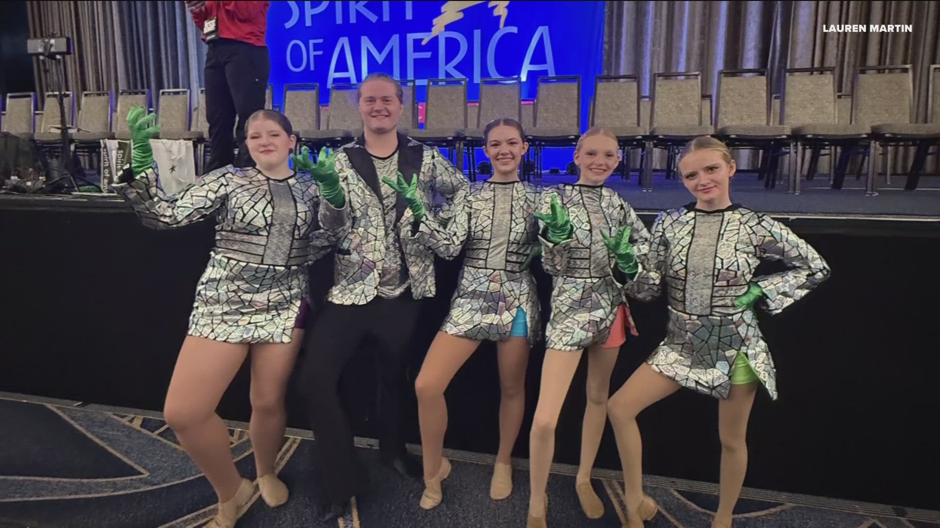 The dancers were selected for the parade after submitting a video audition in January. 