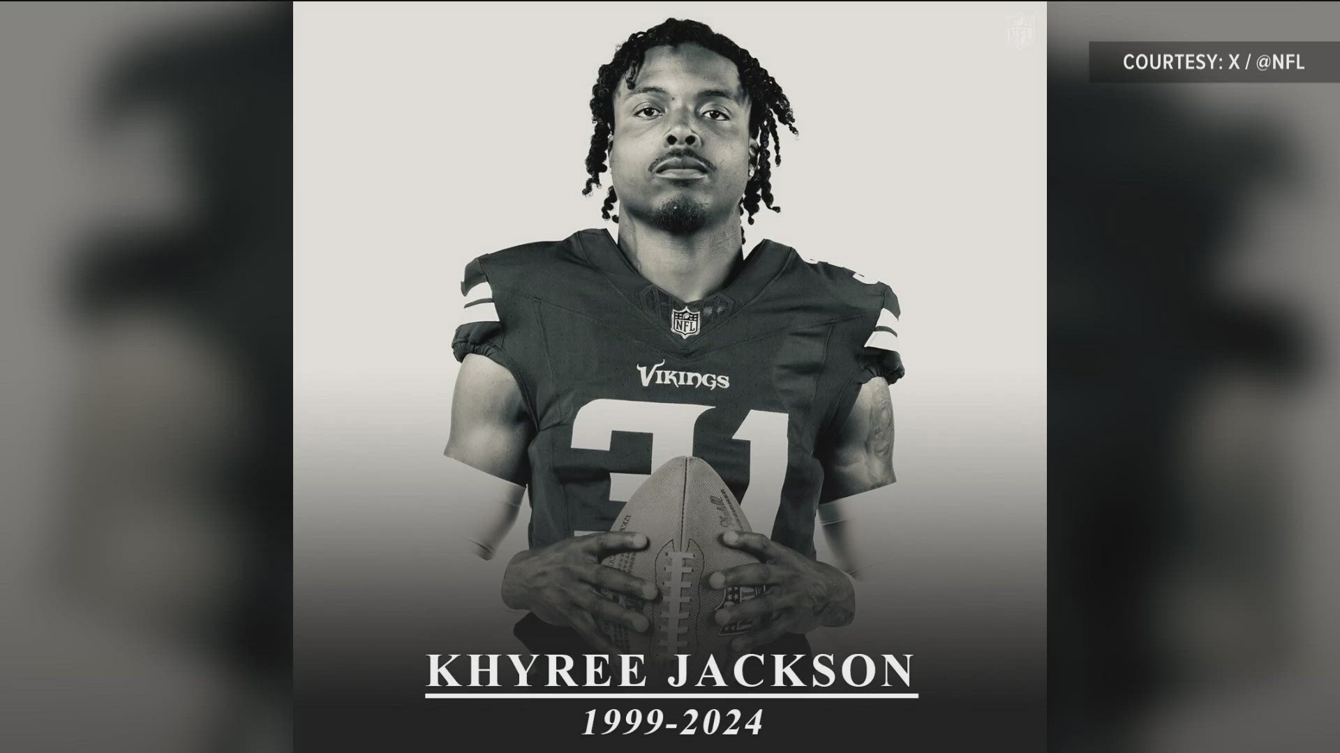 Vikings coach Kevin O'Connell spoke as thousands gathered in Maryland to remember the life of rookie cornerback Khyree Jackson.