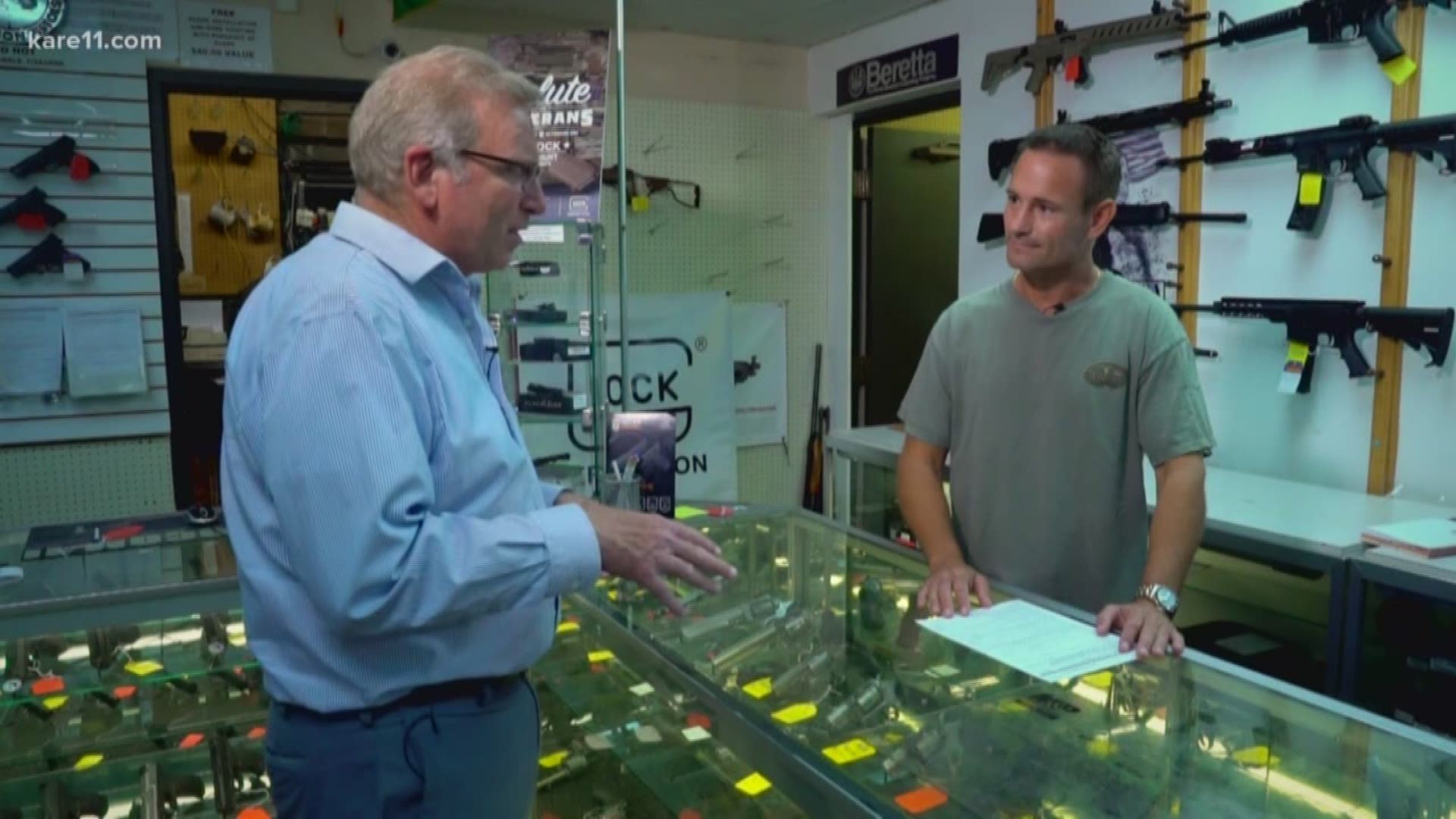 Lawmakers face growing pressure to expand background checks to private gun transactions. We visit a local gun shop to learn how those checks work.