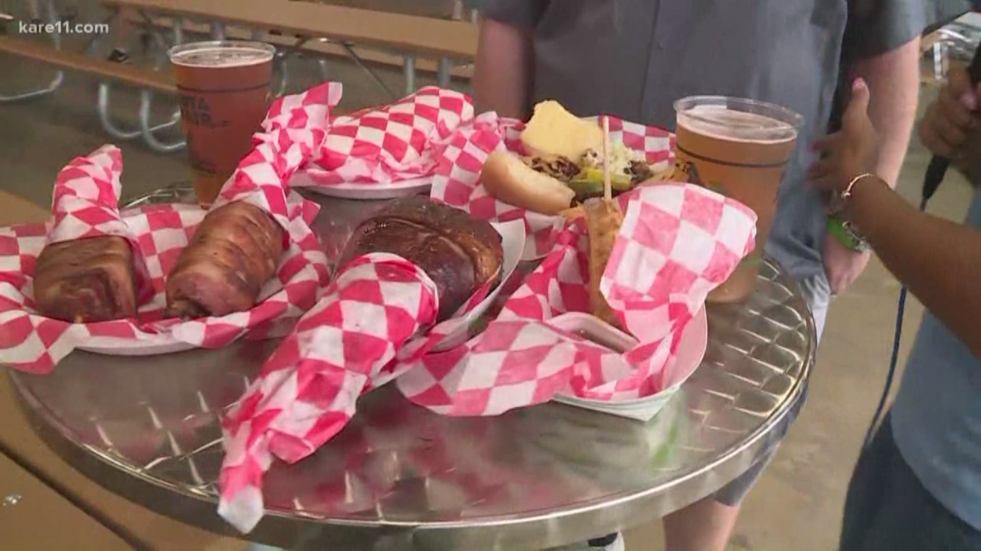 The former Pet Center is now the Hangar at the Minnesota State Fair. Kiya Edwards checks out the delicious food and craft beer they have to offer. https://kare11.tv/2P64lzx