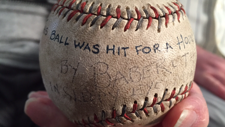 PHOTOS: Babe Ruth home run ball found with 104-year-old PHOTOS: Babe Ruth home run ball found with 104-year-old