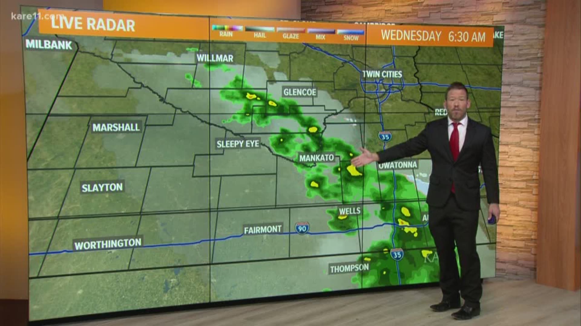 Current weather forecast in the Twin Cities