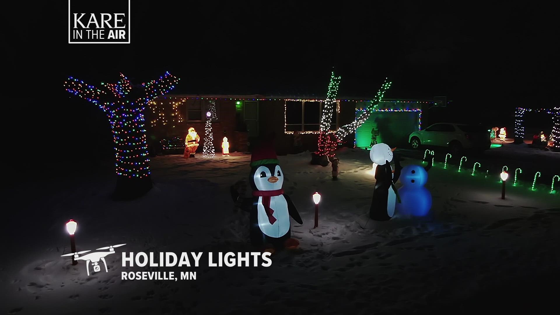 KARE in the Air heads to Roseville for a tour of holiday houses.