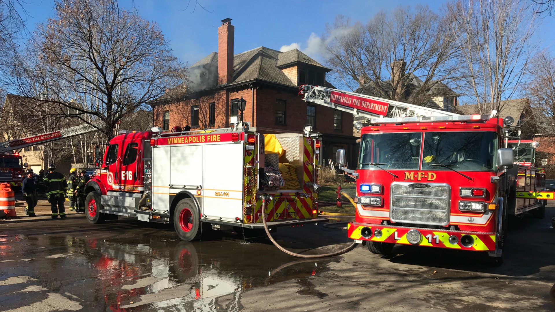 Two firefighters transported to hospital after house fire