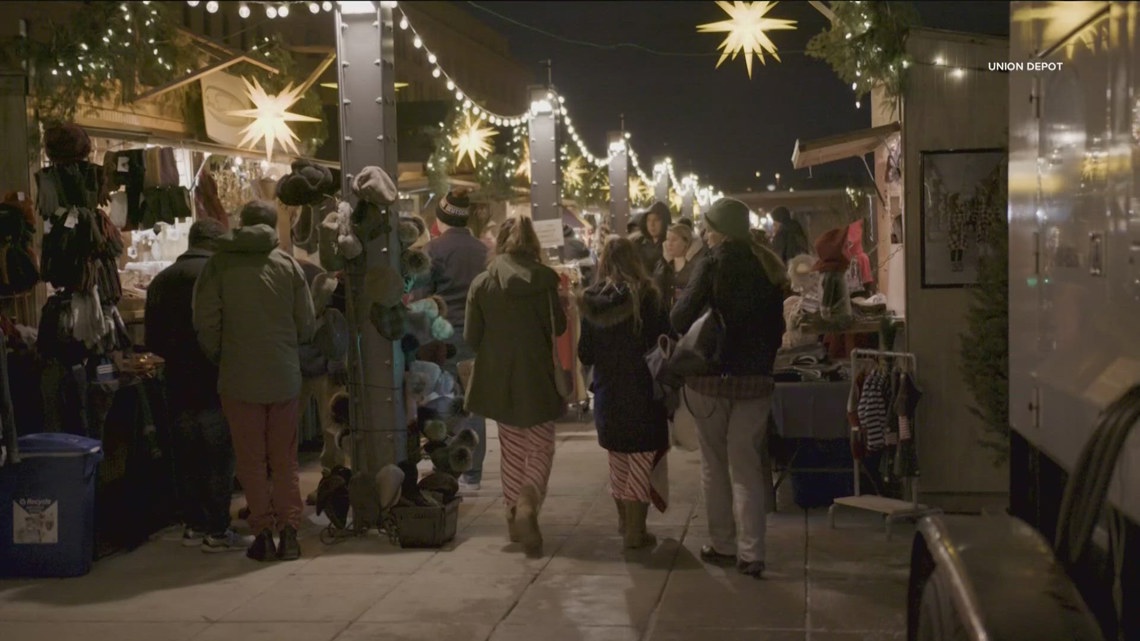 Union Depot's holiday events in St. Paul offer festive markets, train rides, and tree lighting