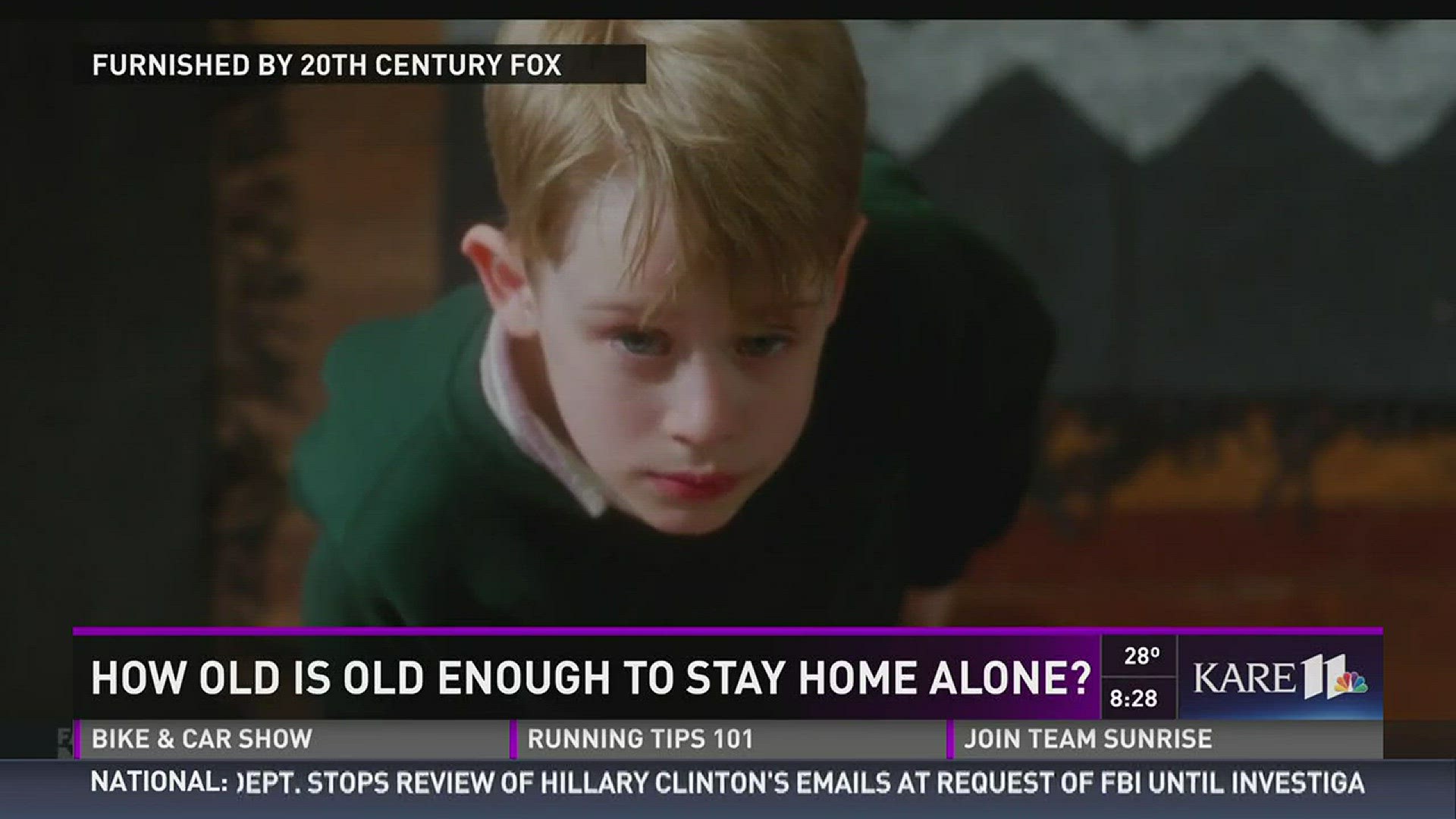 How old is old enough to stay home alone?