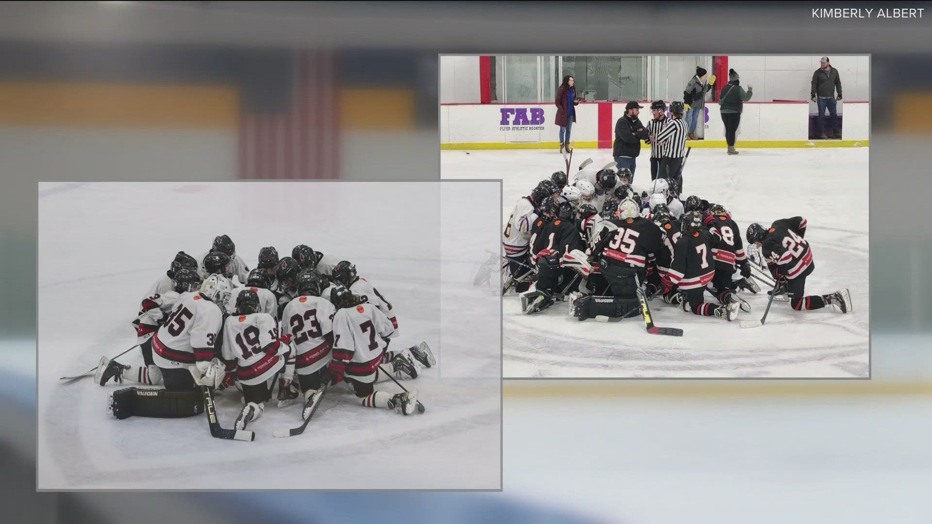 The district banned on-ice gatherings after games, which many parents say is taking aim at post-game prayer circles.