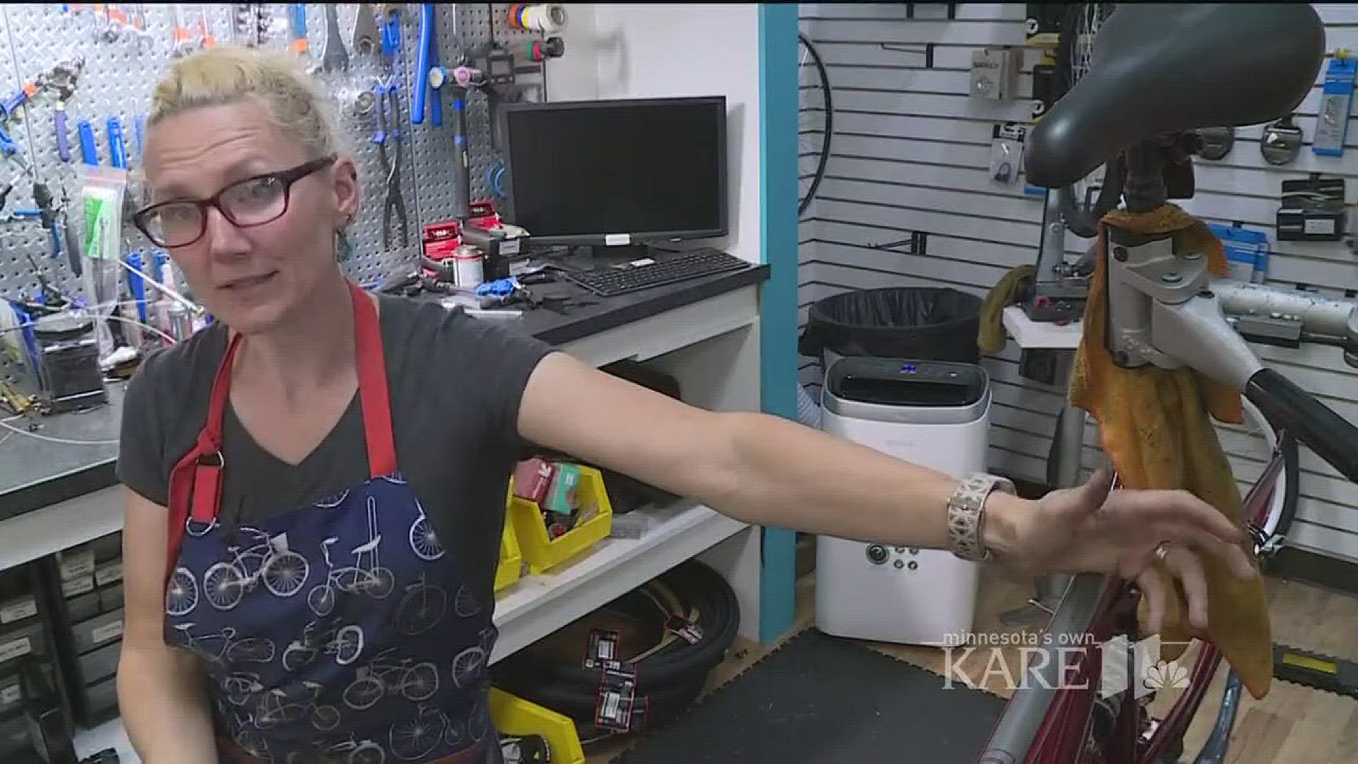 A St. Paul woman turned her love of cycling into owning her own bike shop.