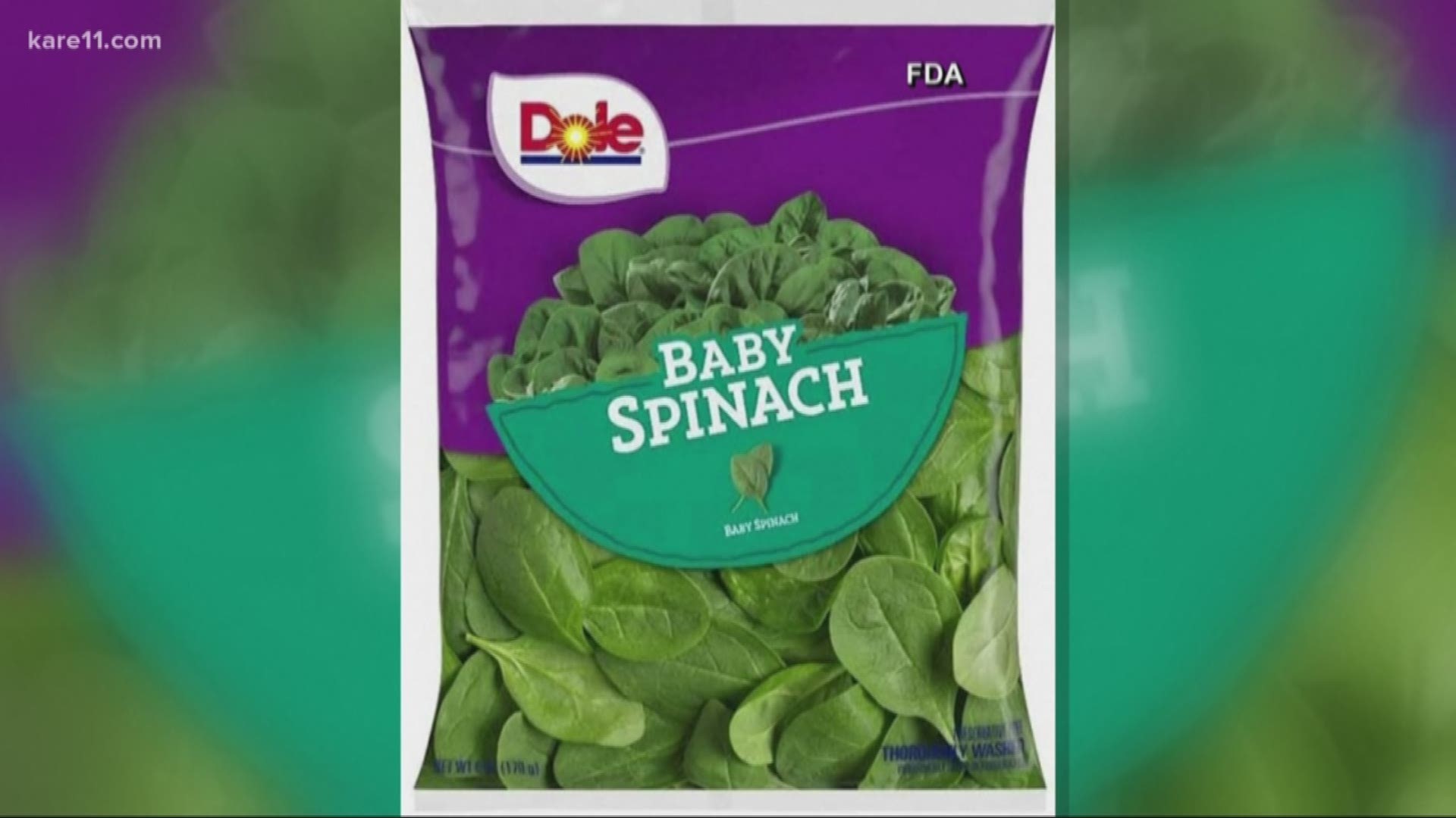 This precautionary Recall notification is being issued due to a sample of Baby Spinach which yielded a positive result for Salmonella in a random sample.