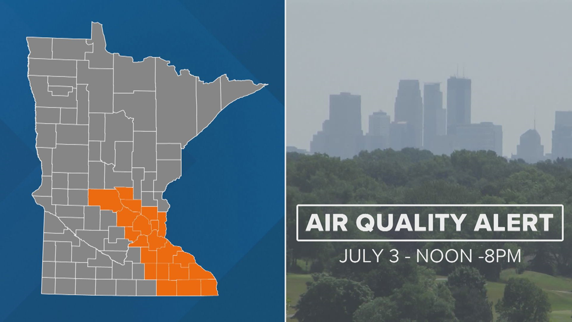 Air quality alert issued for east central, southeastern Minnesota