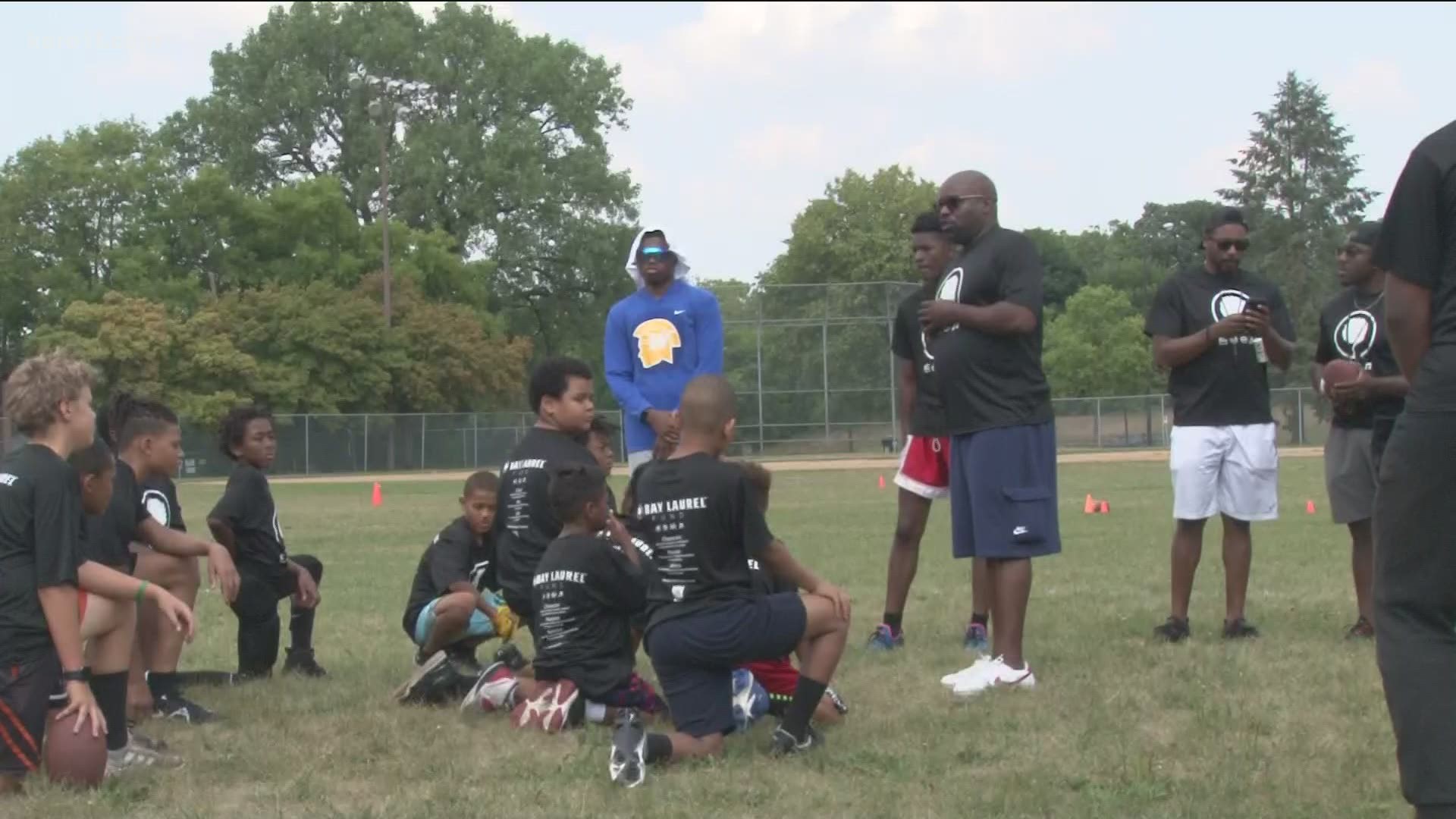 The free camp aimed to give kids football and life skills.