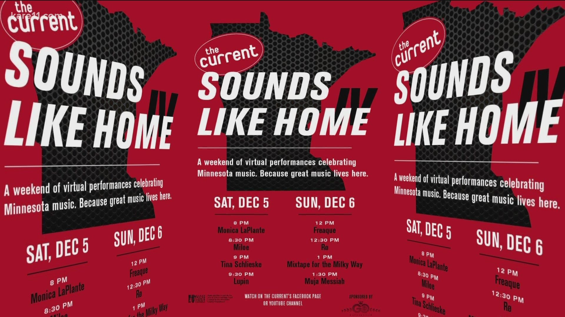 On this week's Gig List, the Current's fourth 'Sounds Like Home' music festival plays on Saturday and Sunday.