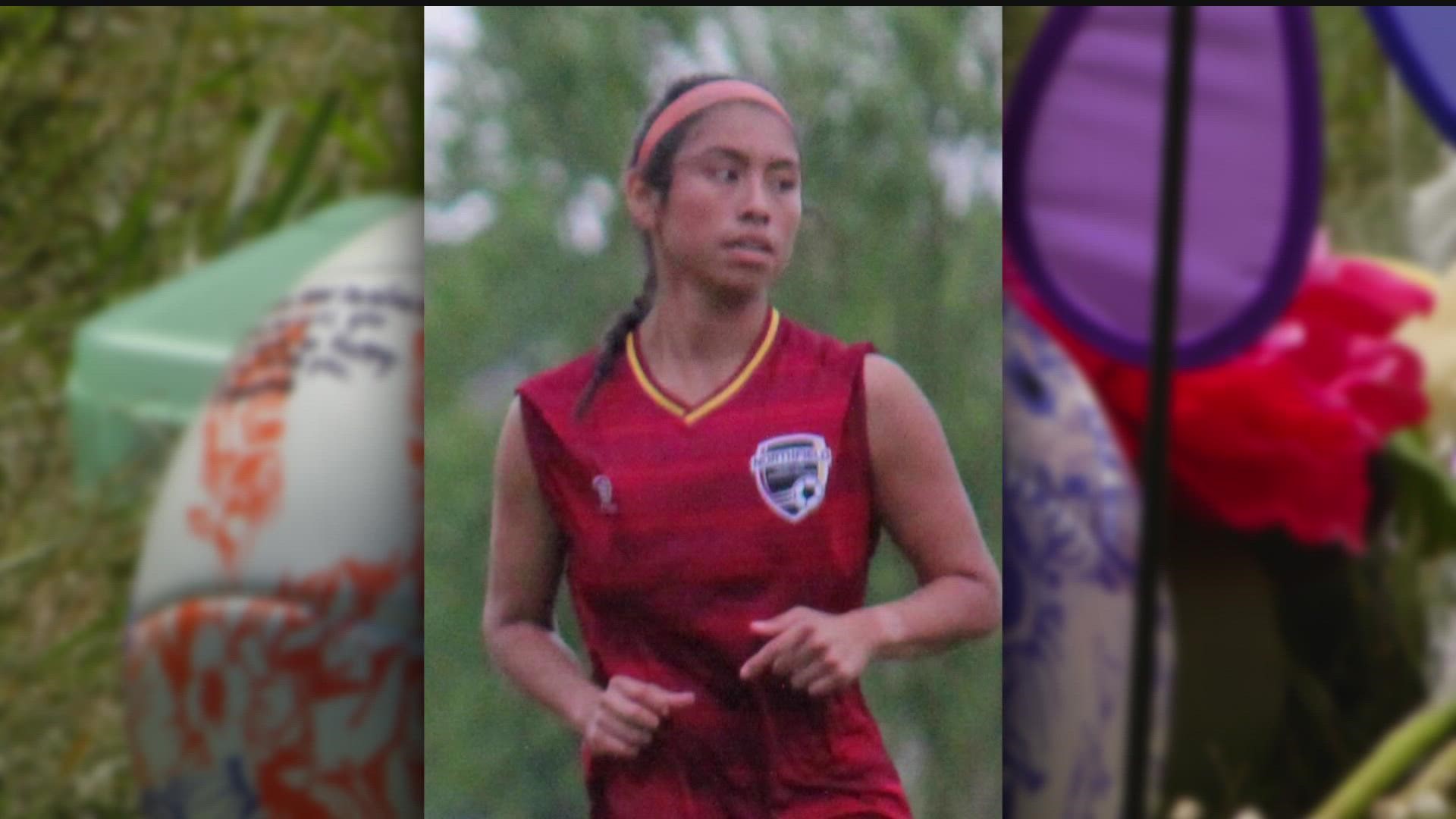 Family and friends gathered to remember 14-year-old Melanie Valencia Monday after she was hit and killed by a car while biking to soccer practice last week.