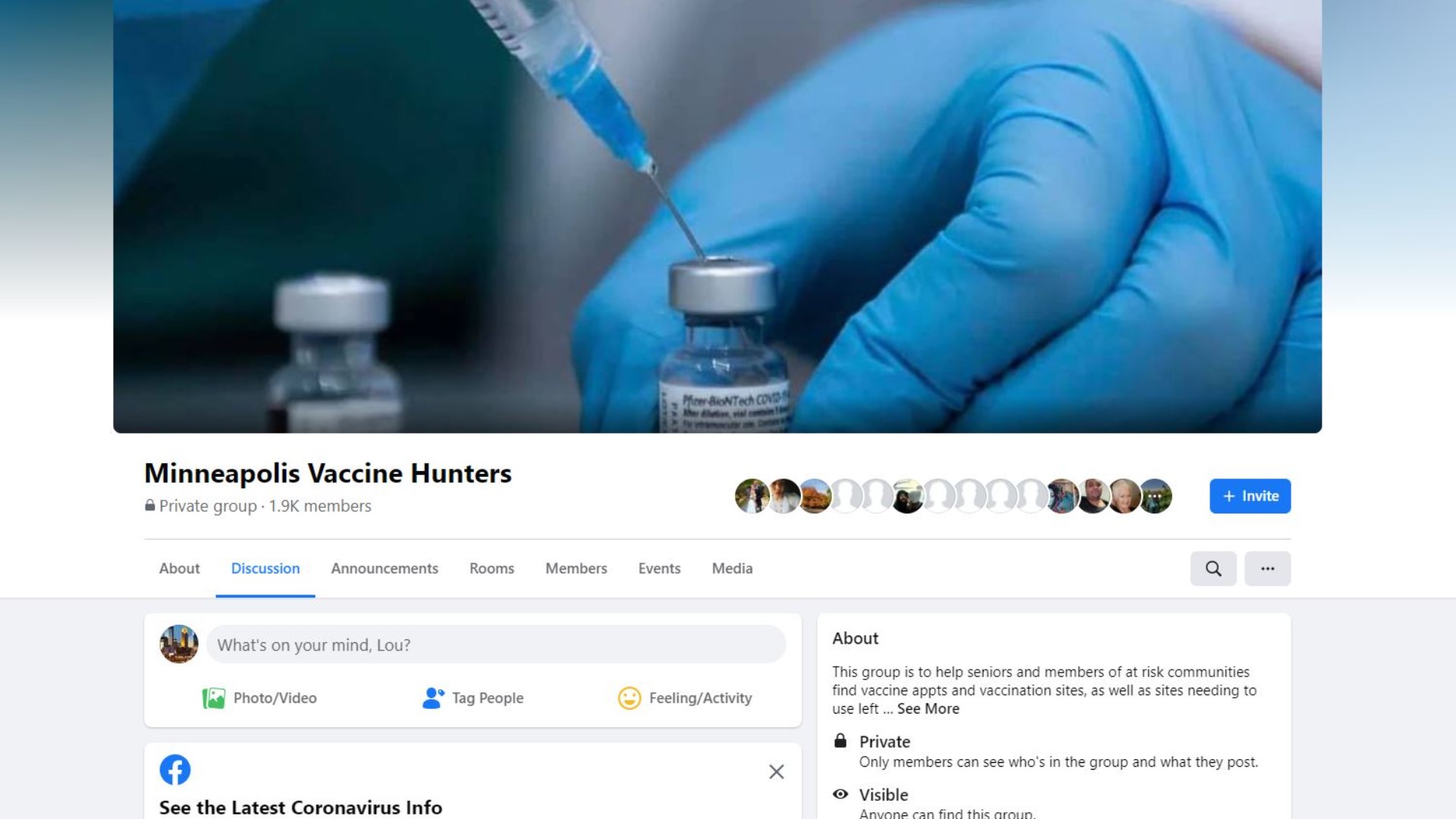 Facebook group focuses on finding spots with extra doses plus helping seniors sign up for appointments at new COVID-19 vaccine sites in the state.