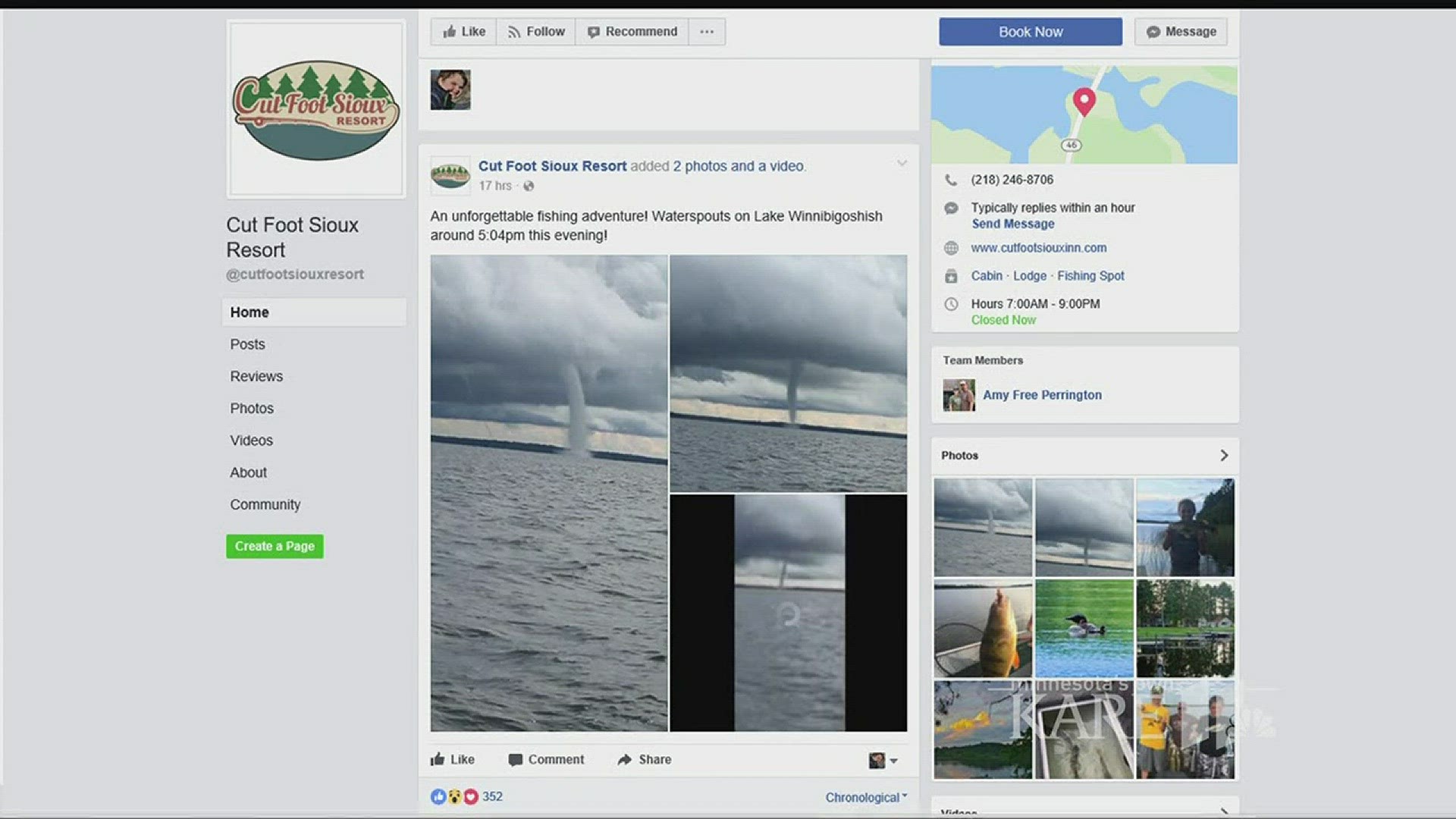VERIFY: Are the Northern Minnesota waterspout photos for real?