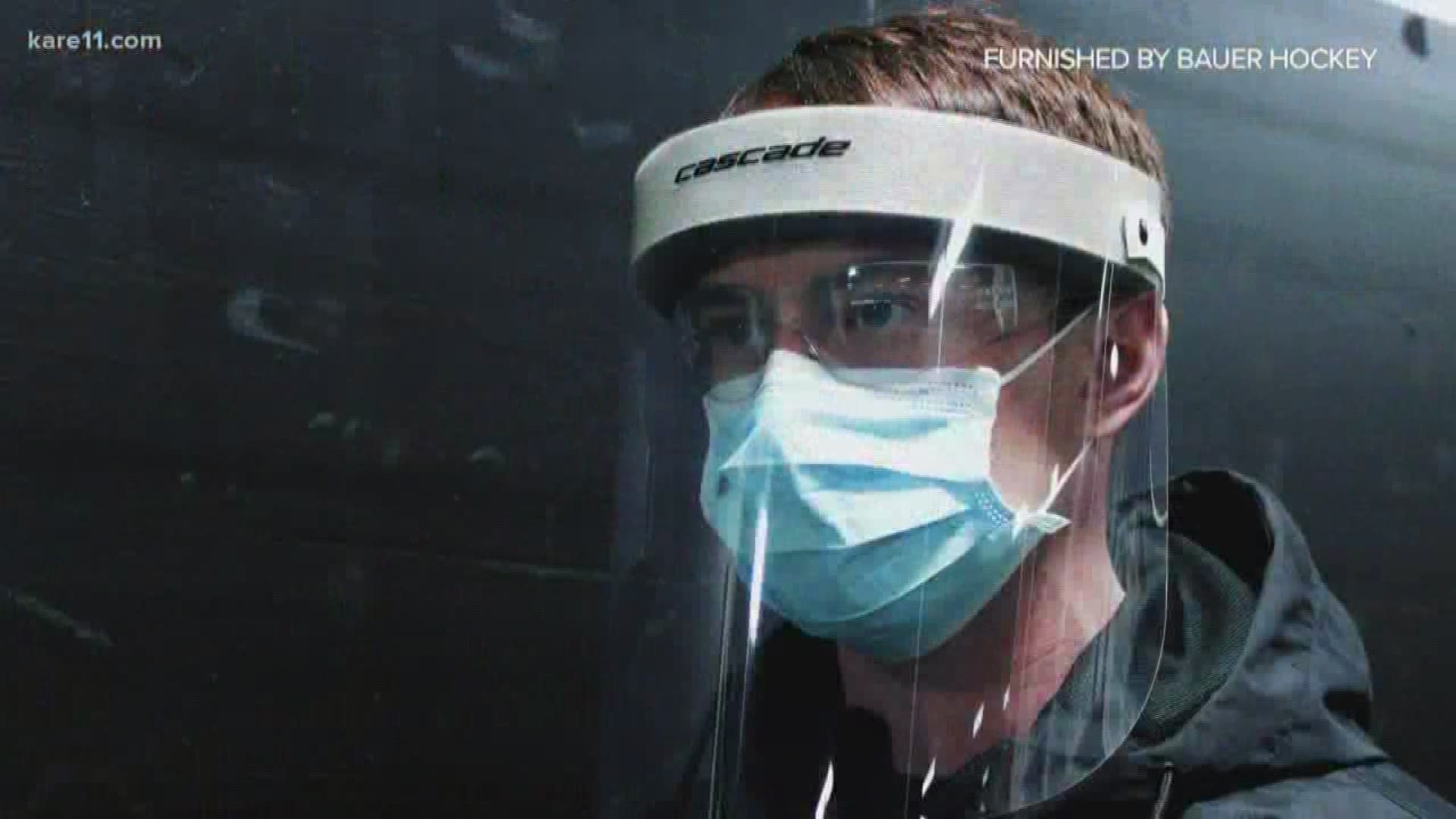 Bauer pivoted, going from protecting the faces of hockey players to health professionals.