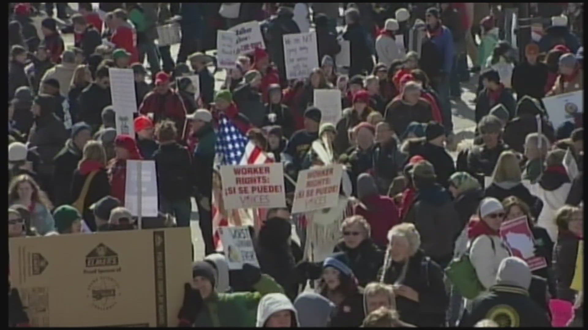 Wisconsin public workers and teachers unions have scored a major legal victory with a ruling that restores collective bargaining rights lost under a 2011 state law.