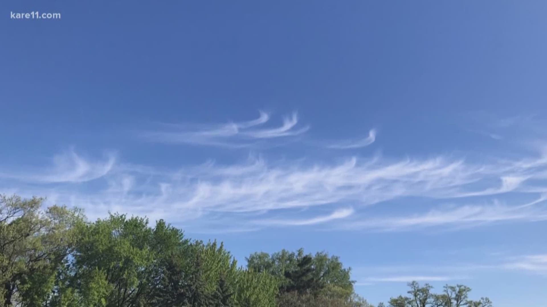 If you were out and about Monday morning, you may have seen some wispy clouds with a curly streak at the end. Like most cloud formations, they can tell us about what's going on in the atmosphere above us right now, and also what's on the way. https://kare11.tv/2Wja0ti