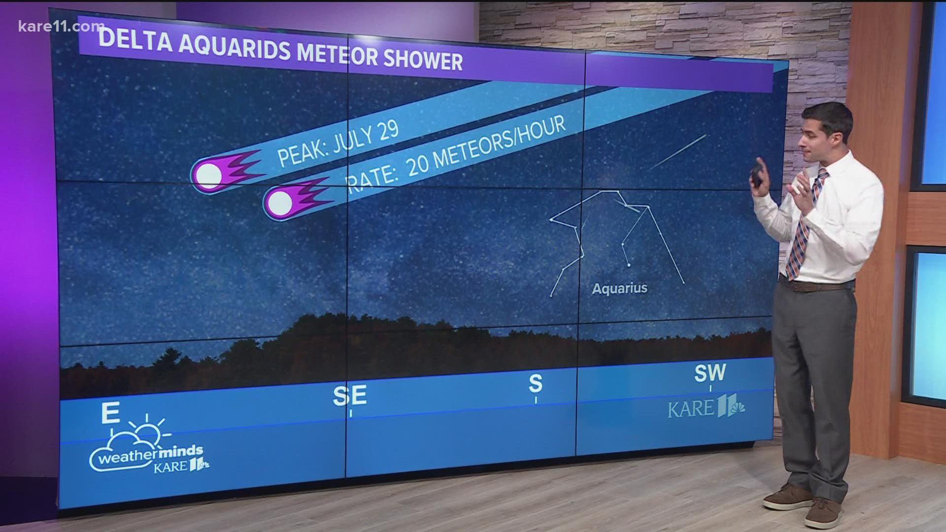 The Delta Aquariids meteor shower occurs annually from mid-July through most of August.