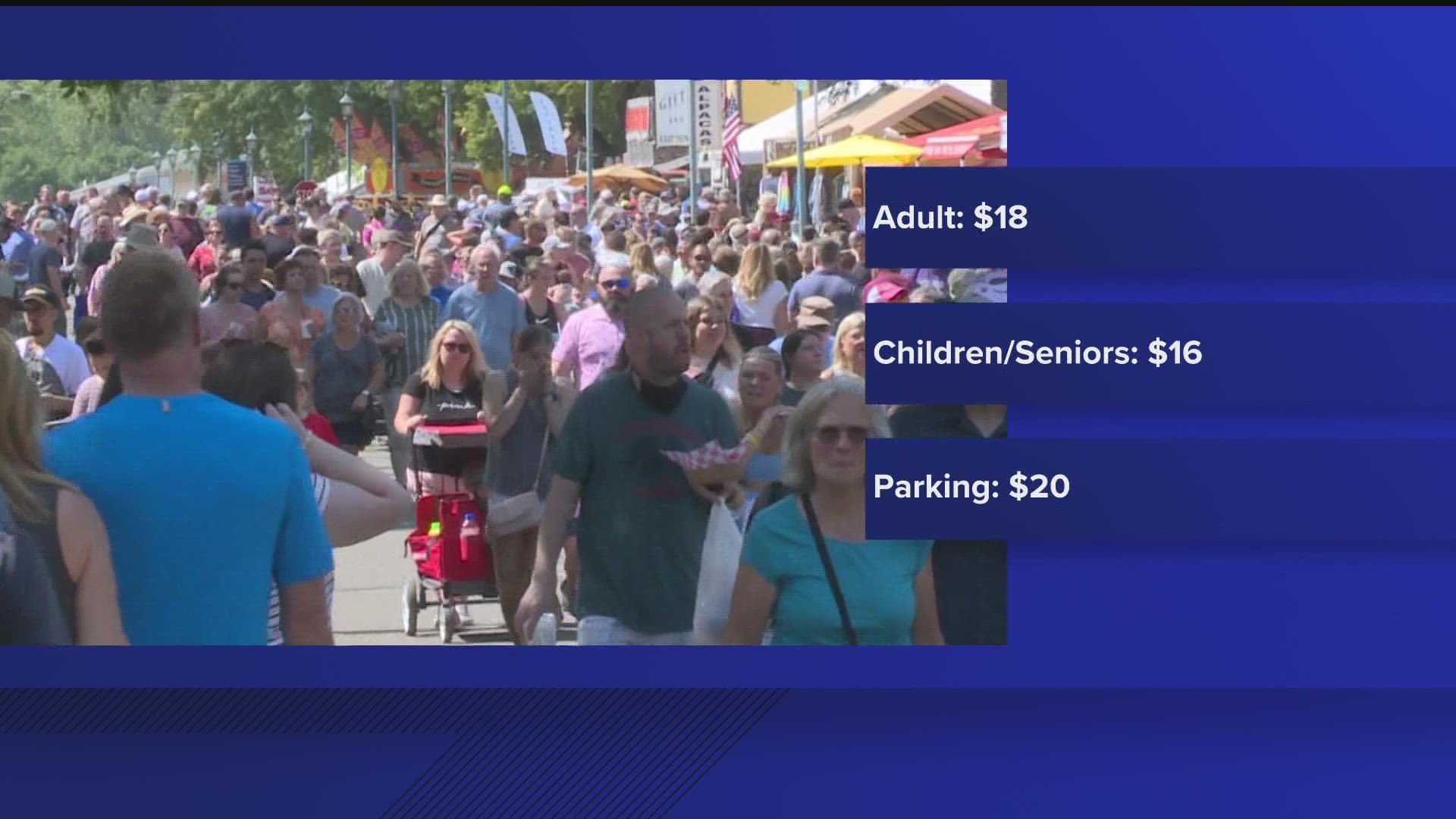 Parking on the fairgrounds will cost you $20 in 2023.
