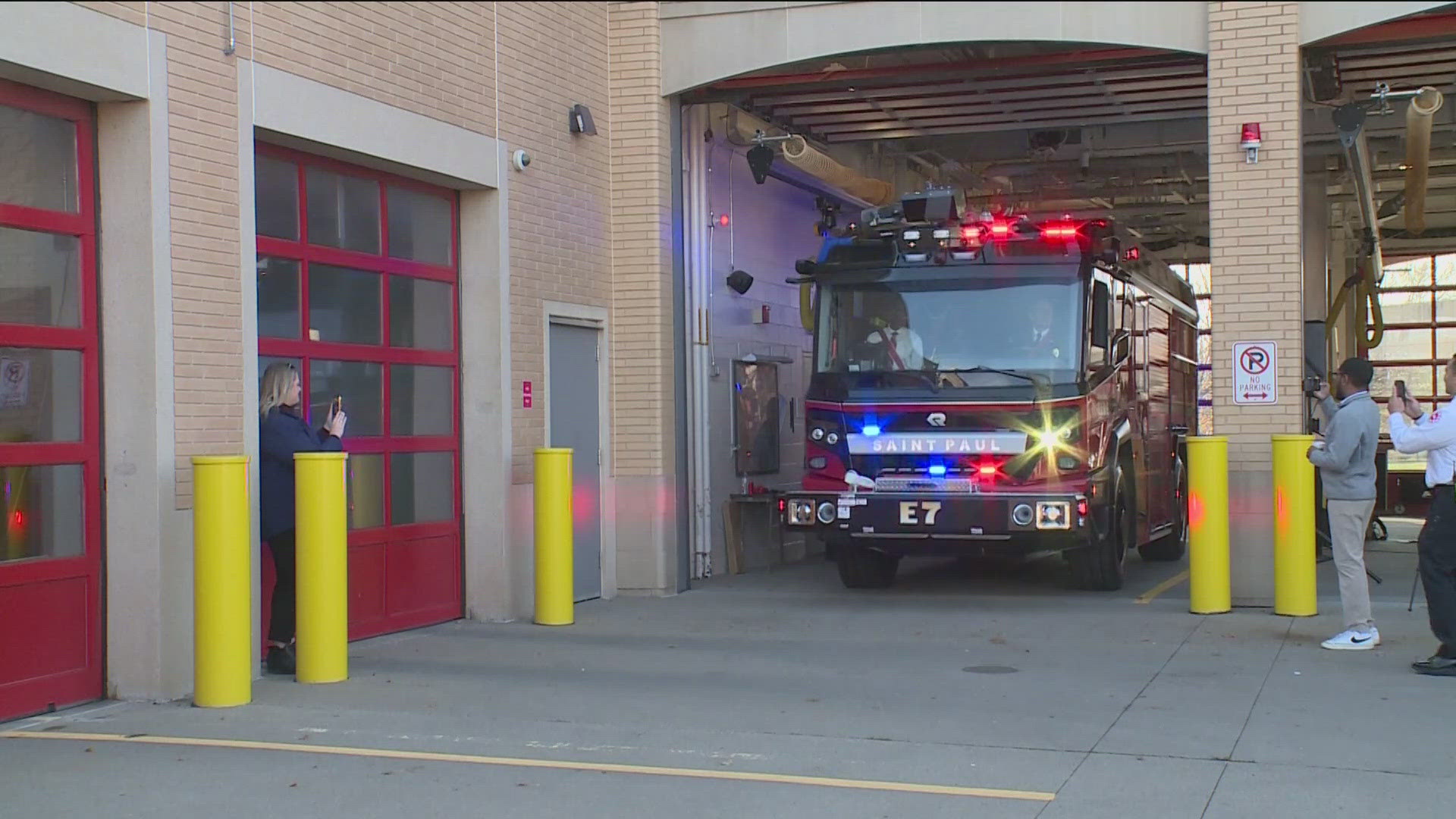 St. Paul's fire chief confirmed that the Roseville Fire Department has also ordered an electric truck.