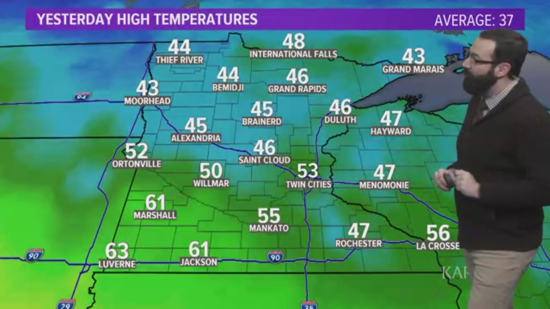 Sunday weather forecast 3 8 2020 kare11