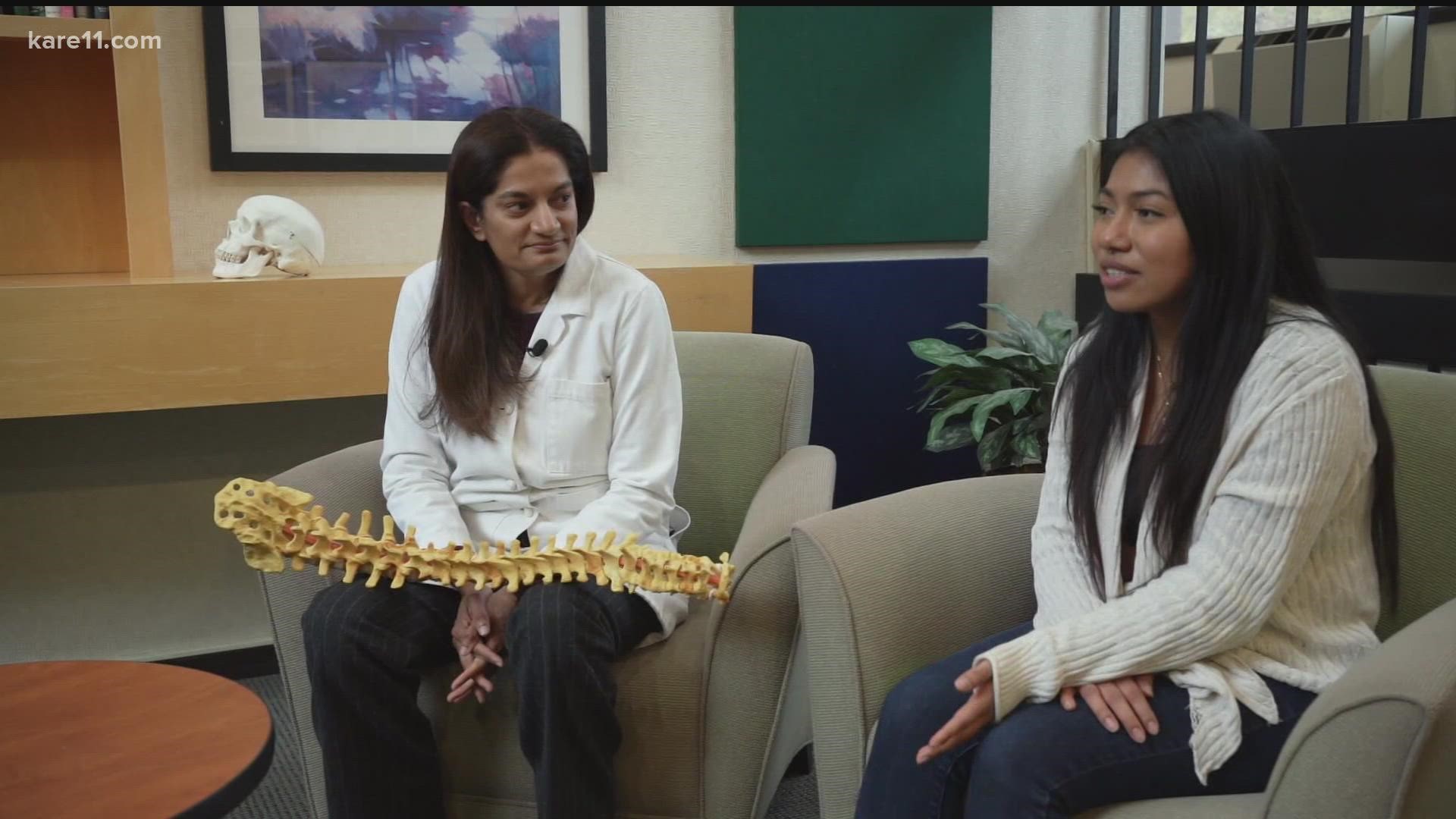 Lupe Galeno Rodriguez was reunited with Dr. Uzma Samadani, five years after the neurosurgeon performed life-changing surgery to remove tumors from Rodriguez's spine.