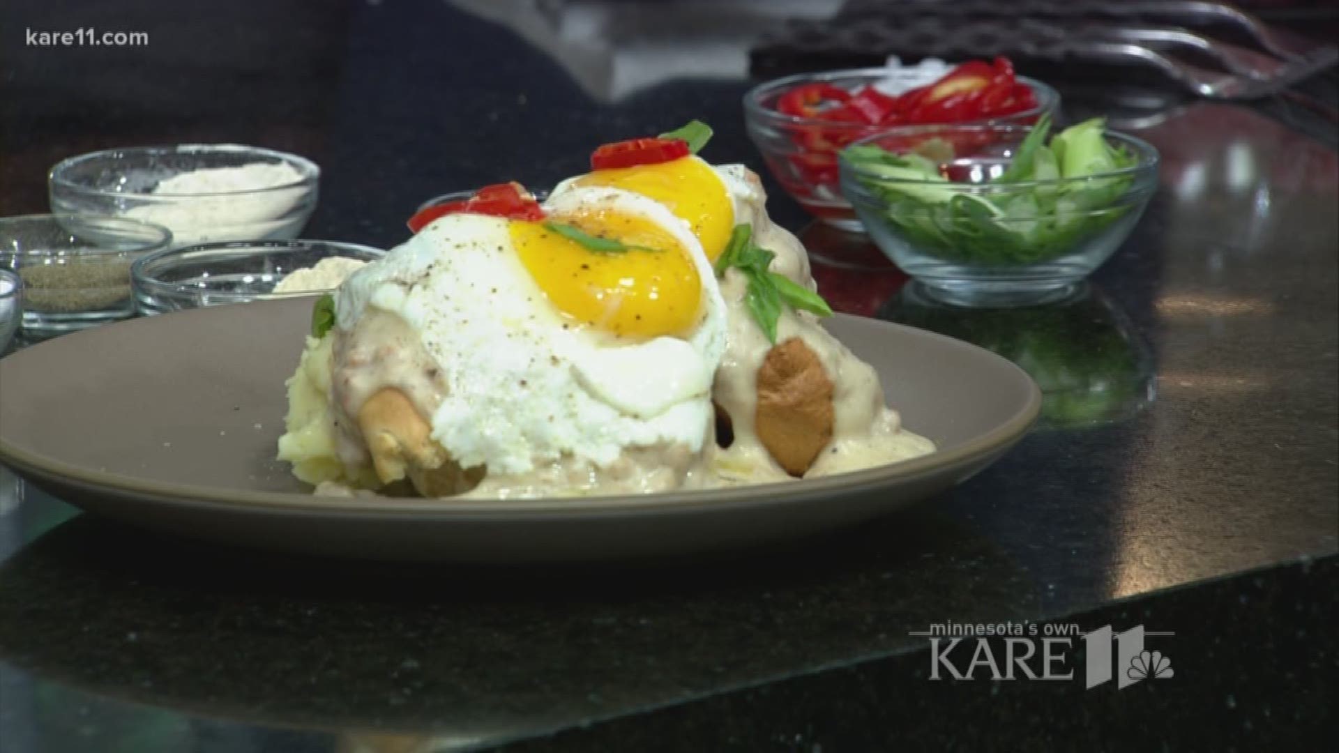 On his latest visit to KARE 11, Chef Angel Luna offered up tips on how to make 6Smith's popular Biscuits & Gravy, made with house-made pork sausage and just a subtle bit of kick. http://kare11.tv/2hSE9xC