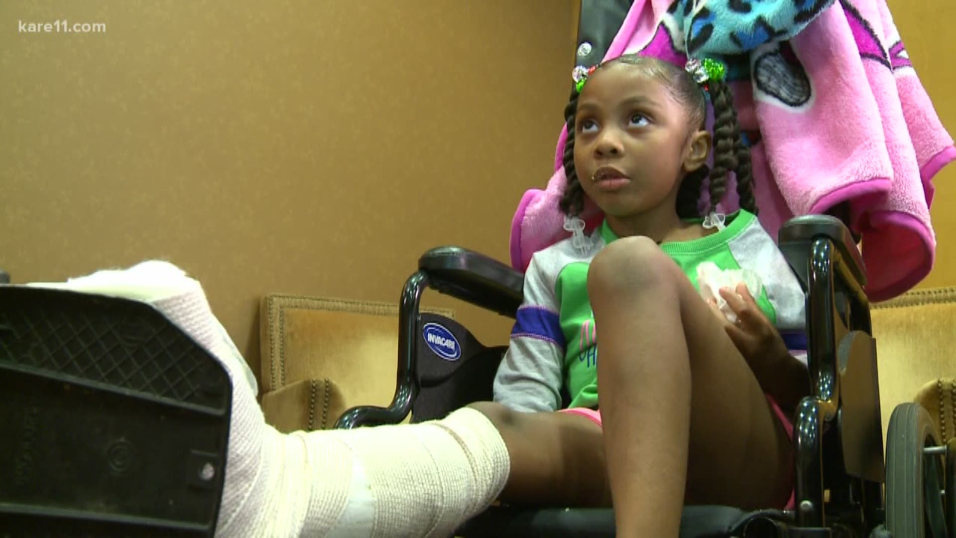 We're hearing for the first time from a 5-year-old girl hit by a stray bullet while sleeping in her bed.