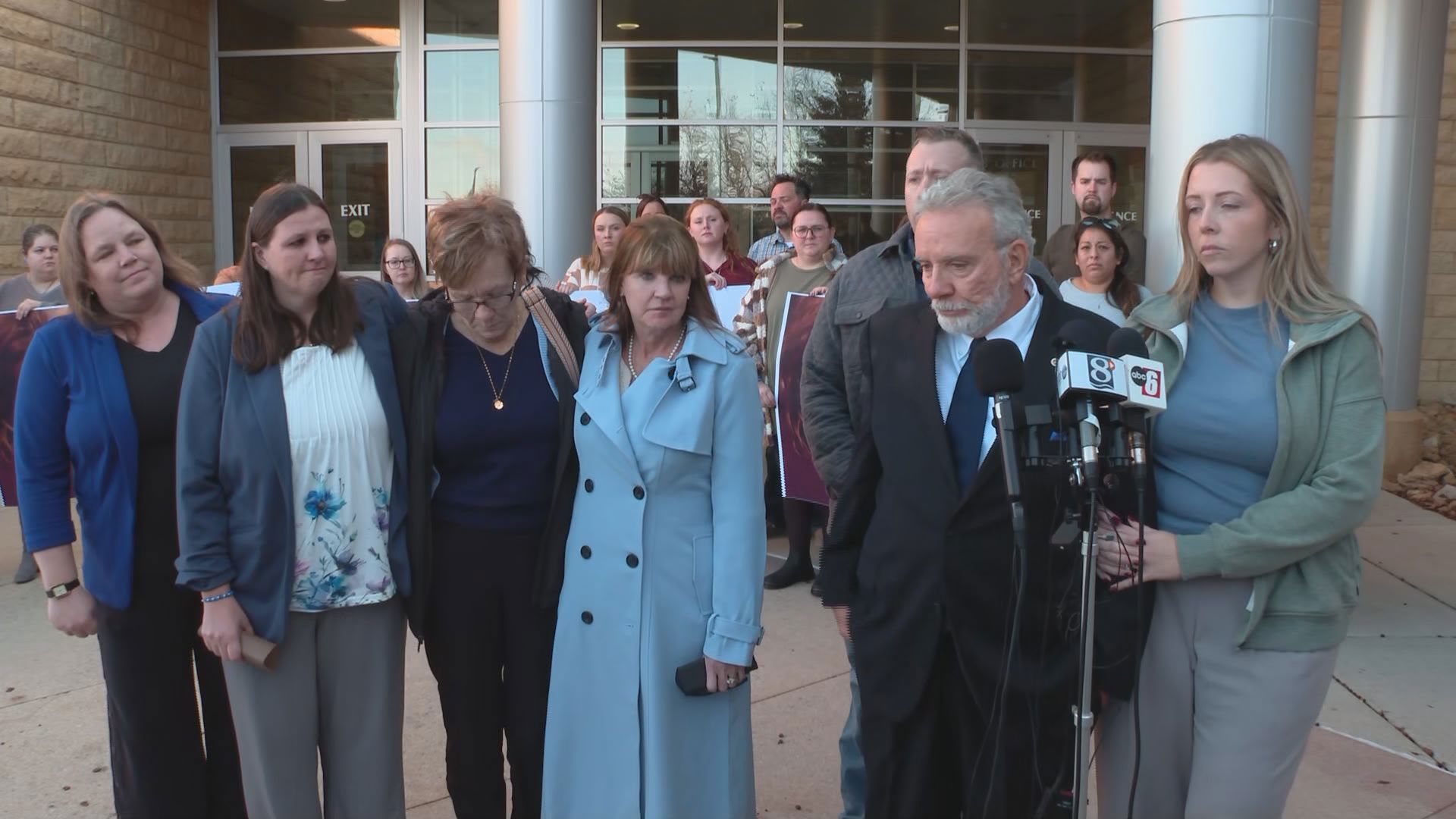 The family of Maddi Kingsbury reacts to a verdict of guilty on all counts against her former partner Adam Fravel in his high-profile murder trial.