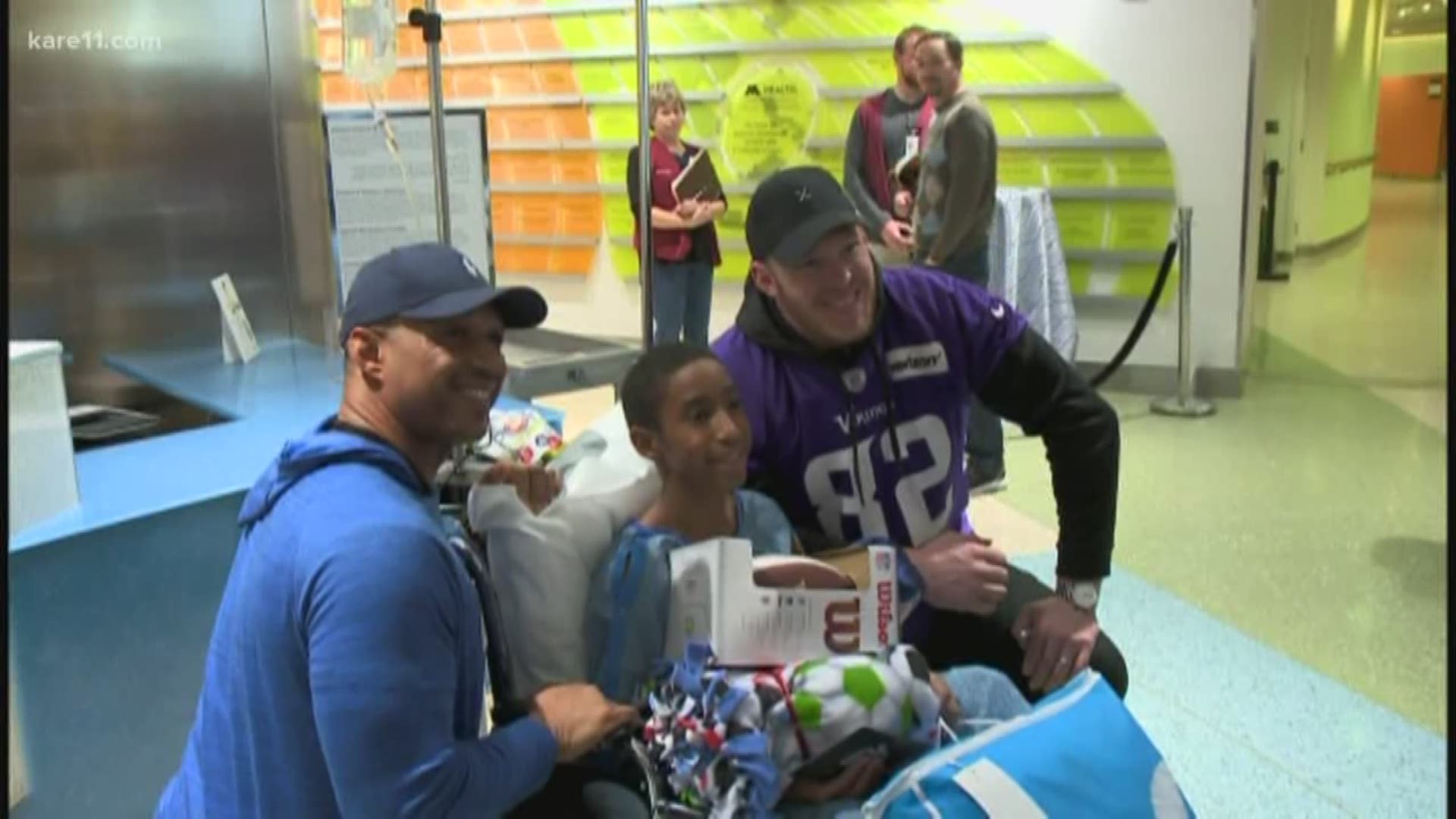 Vikings Tight End Kyle Rudolph has never been one to just watch when people are in need.