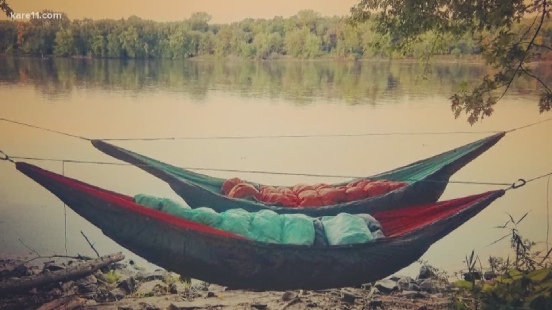 A Twin Cities man is hoping his high-tech hammock is tough enough to withstand our brutal temps.
Kent Erdahl shows us how he's putting it to the test.. and it's something you definitely don't want to try yourself. Danny Warnock's company https://superiorgear.com/