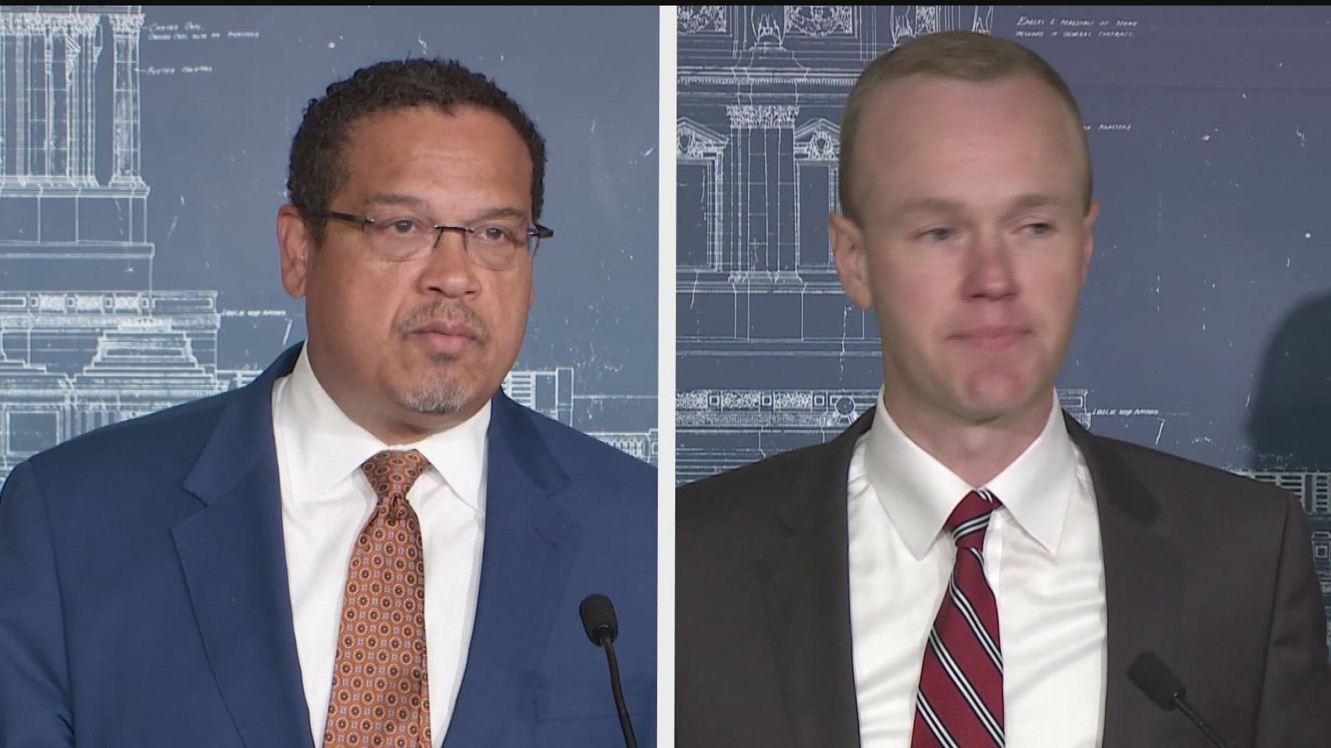 Attorney General Keith Ellison and his challenger Jim Schultz are currently in one of the closest races in the state.