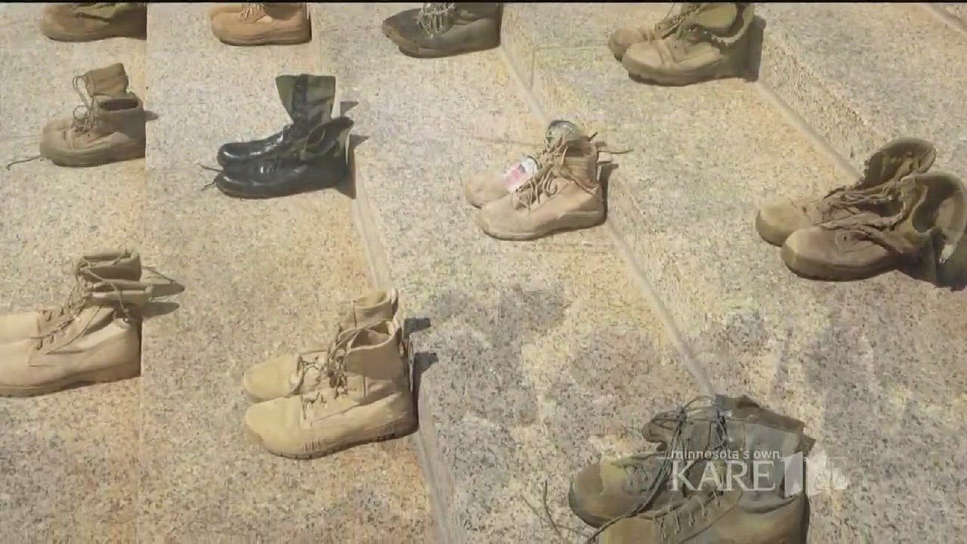 #BTN11: Boots at Capitol raise awareness of veteran suicides - KARE