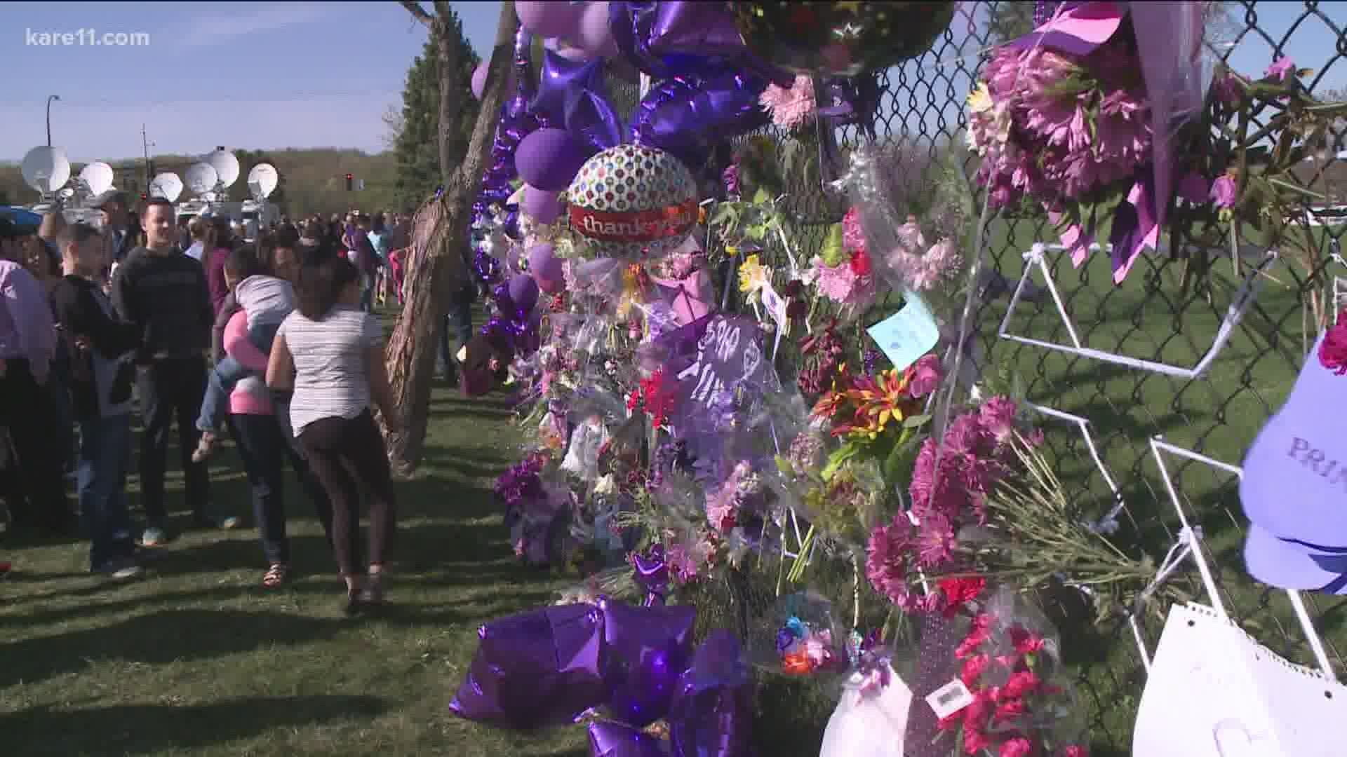 A limited number of fans were allowed inside Paisley Park Wednesday to honor the rock icon five years since his death.