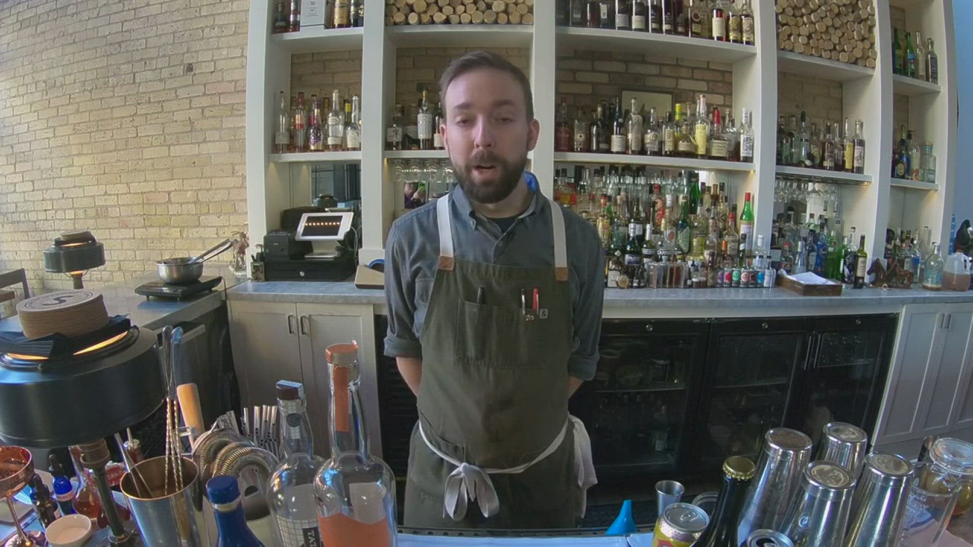 Bar Director Rob Jones from Spoon and Stable and Bellecour offers one of his Super Bowl cocktail recommendations, Mulled cider.