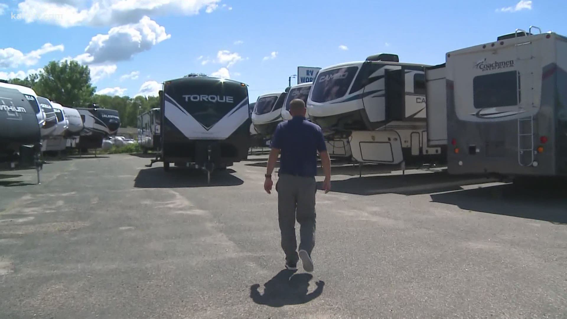 Even big ticket items like boats and RVs are selling fast. Some makes and models aren't available for one to four months, others are backlogged until February.