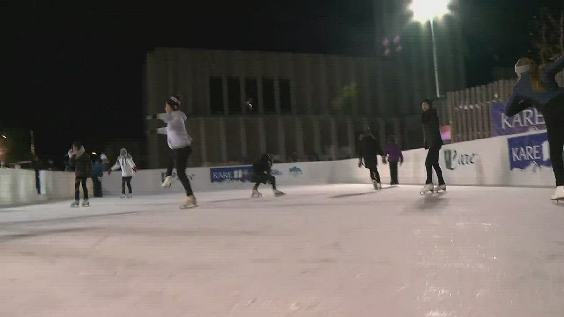 Students from the Maple Grove Skating School visited the UCare Ice Rink on KARE 11 Sunrise.