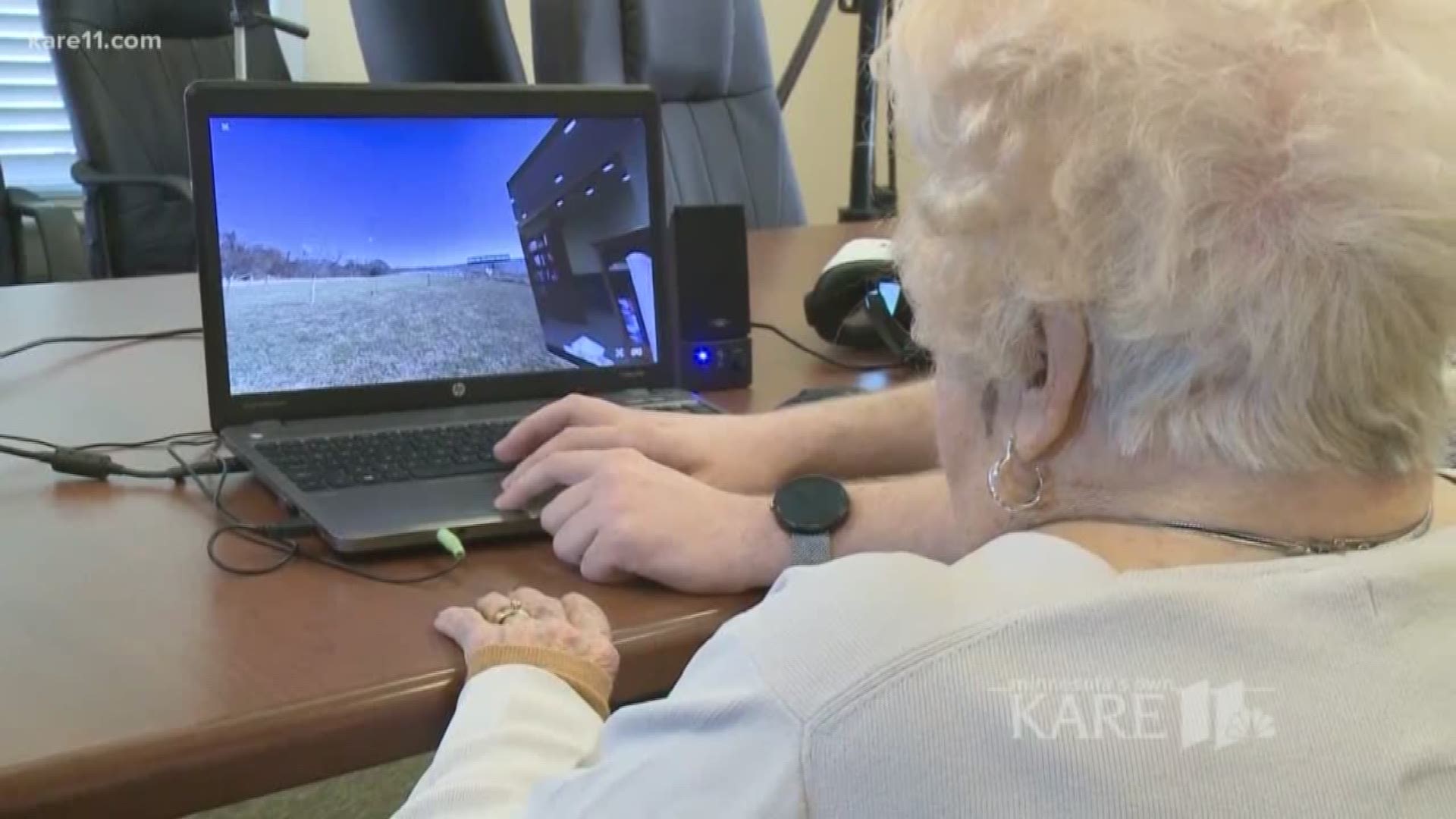 A high school student is using technology to help seniors travel back in time and recapture old memories.