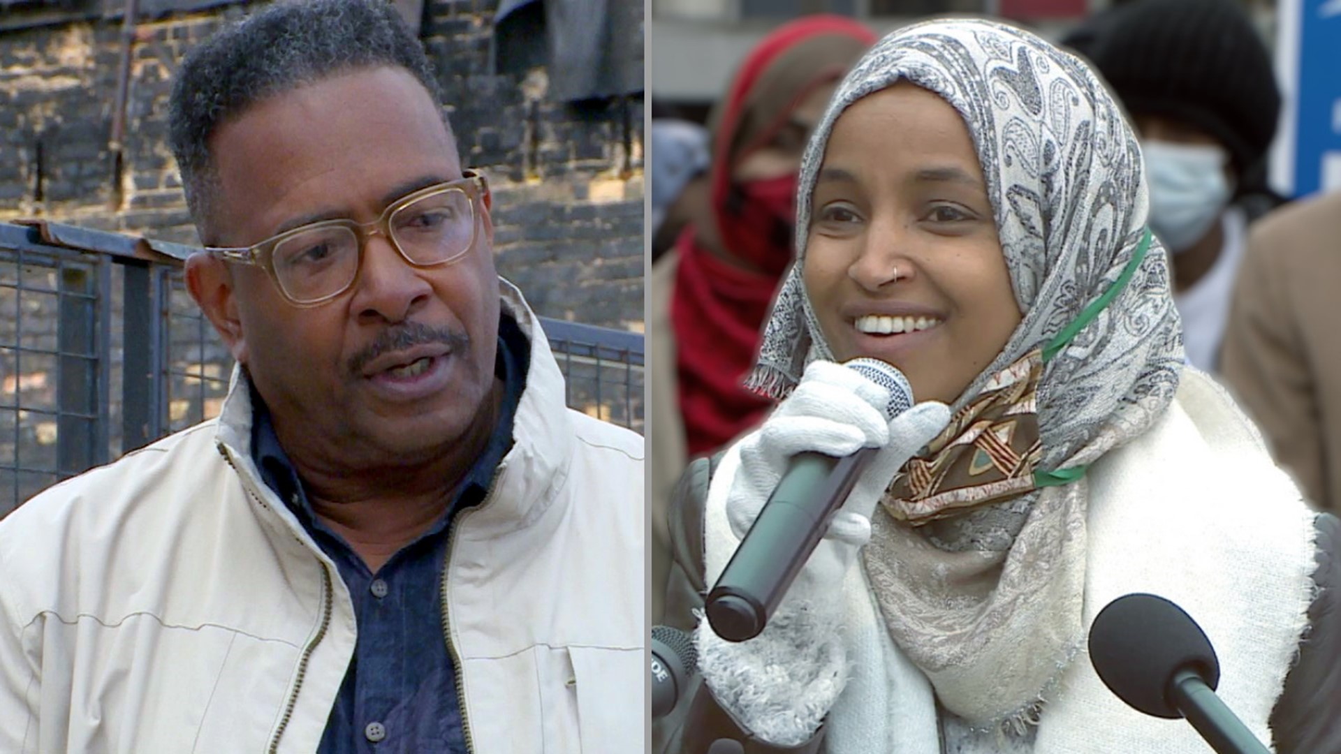 Democratic incumbent Ilhan Omar is up against Republican challenger Lacy Johnson.