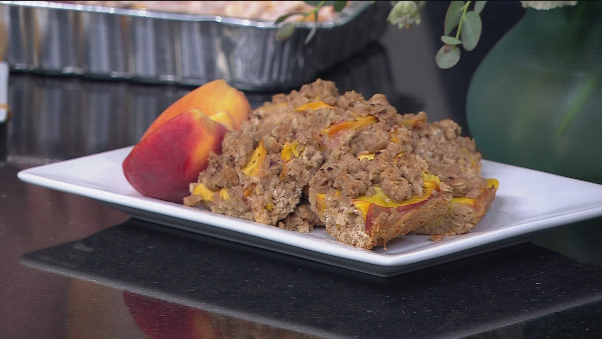 Hy-Vee Registered Dietitian Melissa Jaeger shares some advice, and a delicious recipe for Peach Oatmeal Bars.